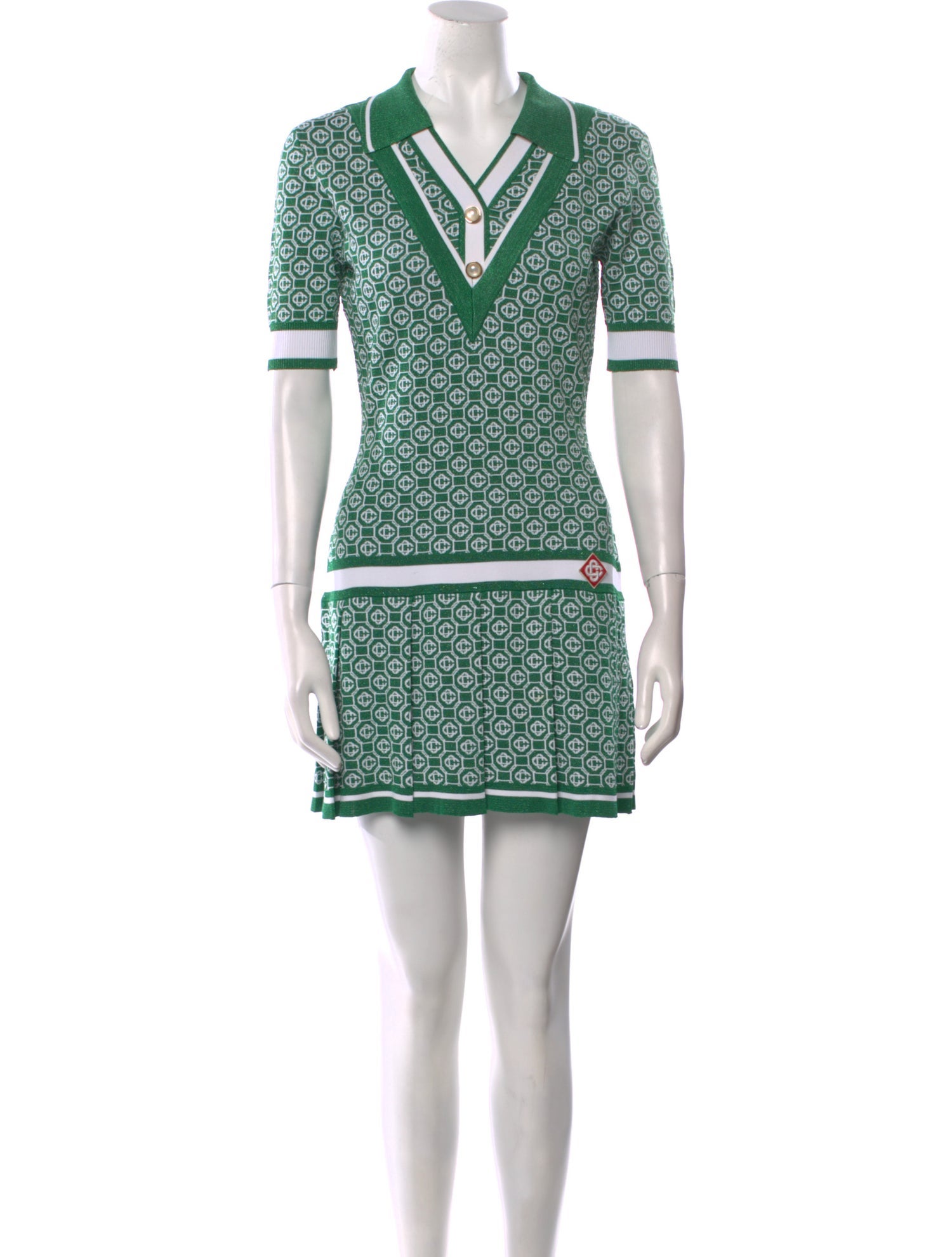 Casablanca Printed Mini Dress