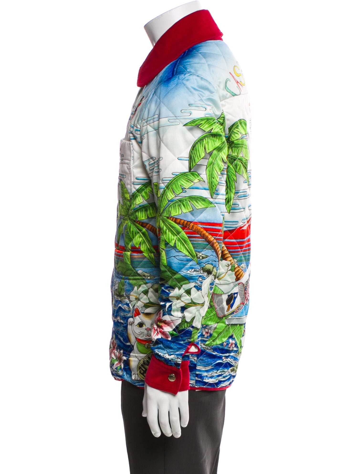 Casablanca 2022 Graphic Print Denim Jacket