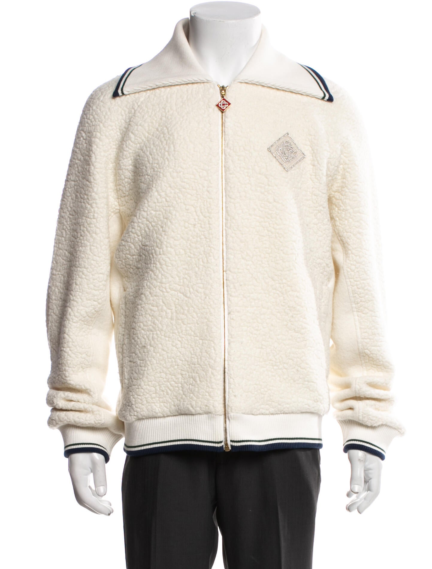 Casablanca 2025 Fleece Zip-Up Jacket