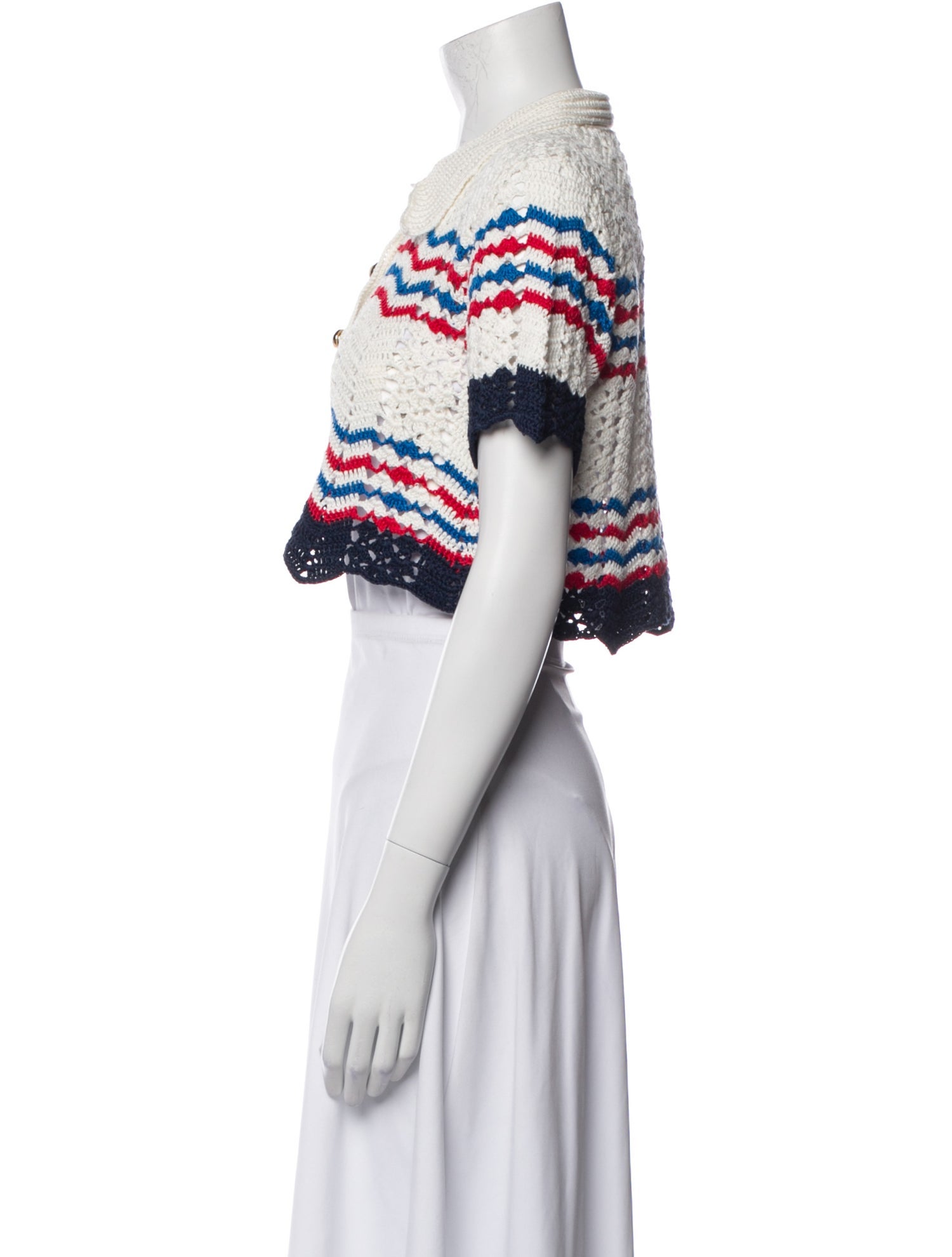 Casablanca 2022 Striped Crop Top w/ Tags