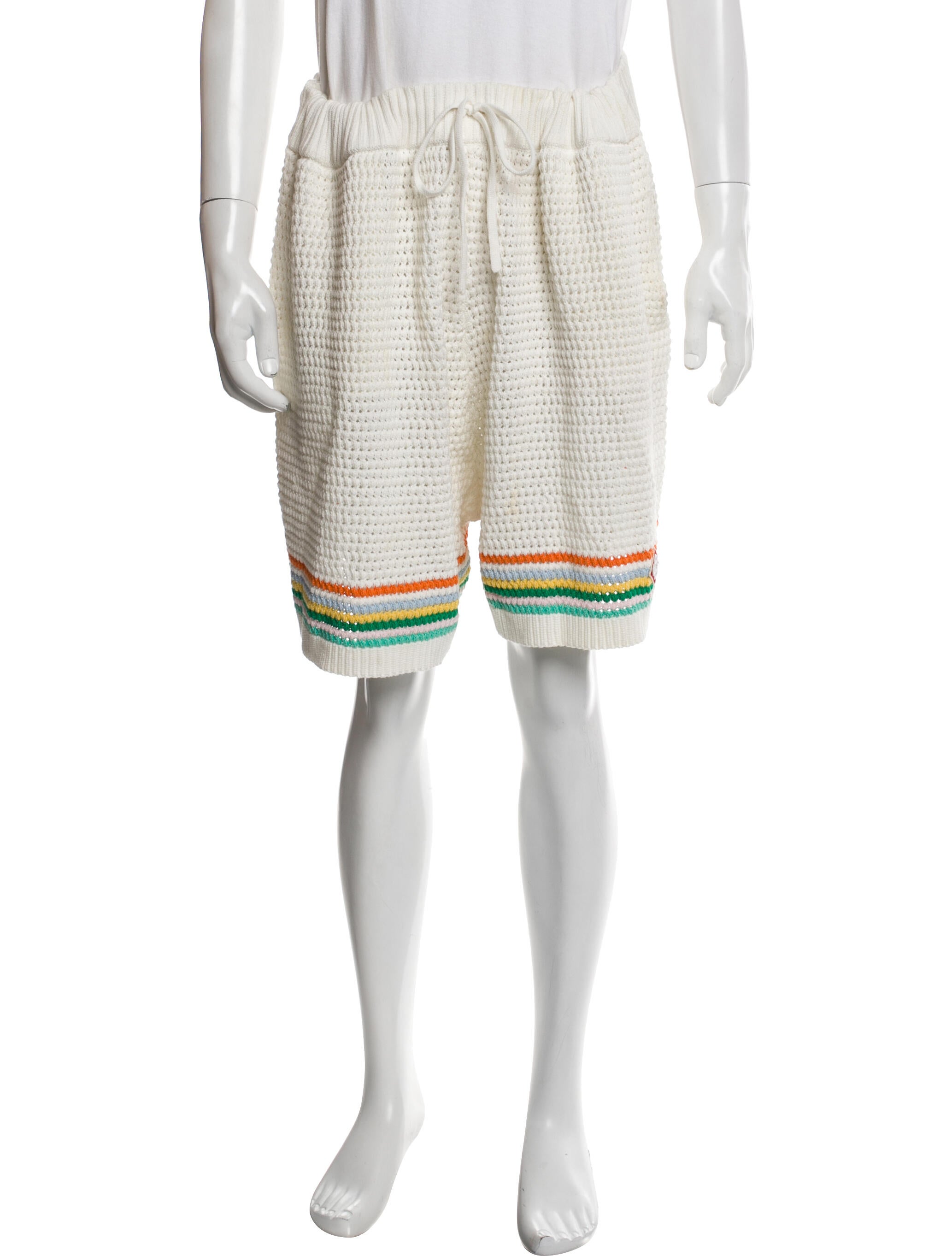 Casablanca Striped Jogger Shorts