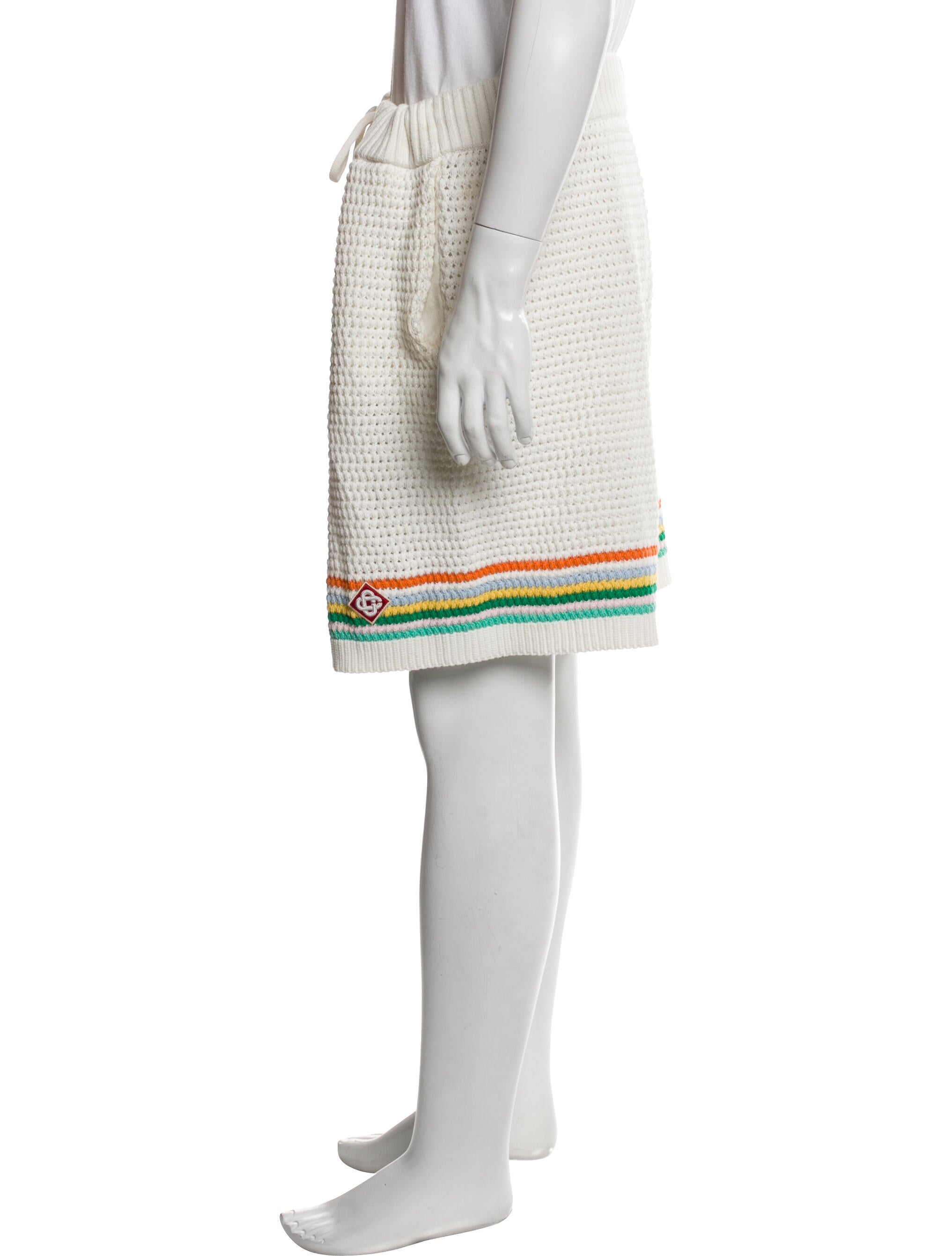 Casablanca Striped Jogger Shorts