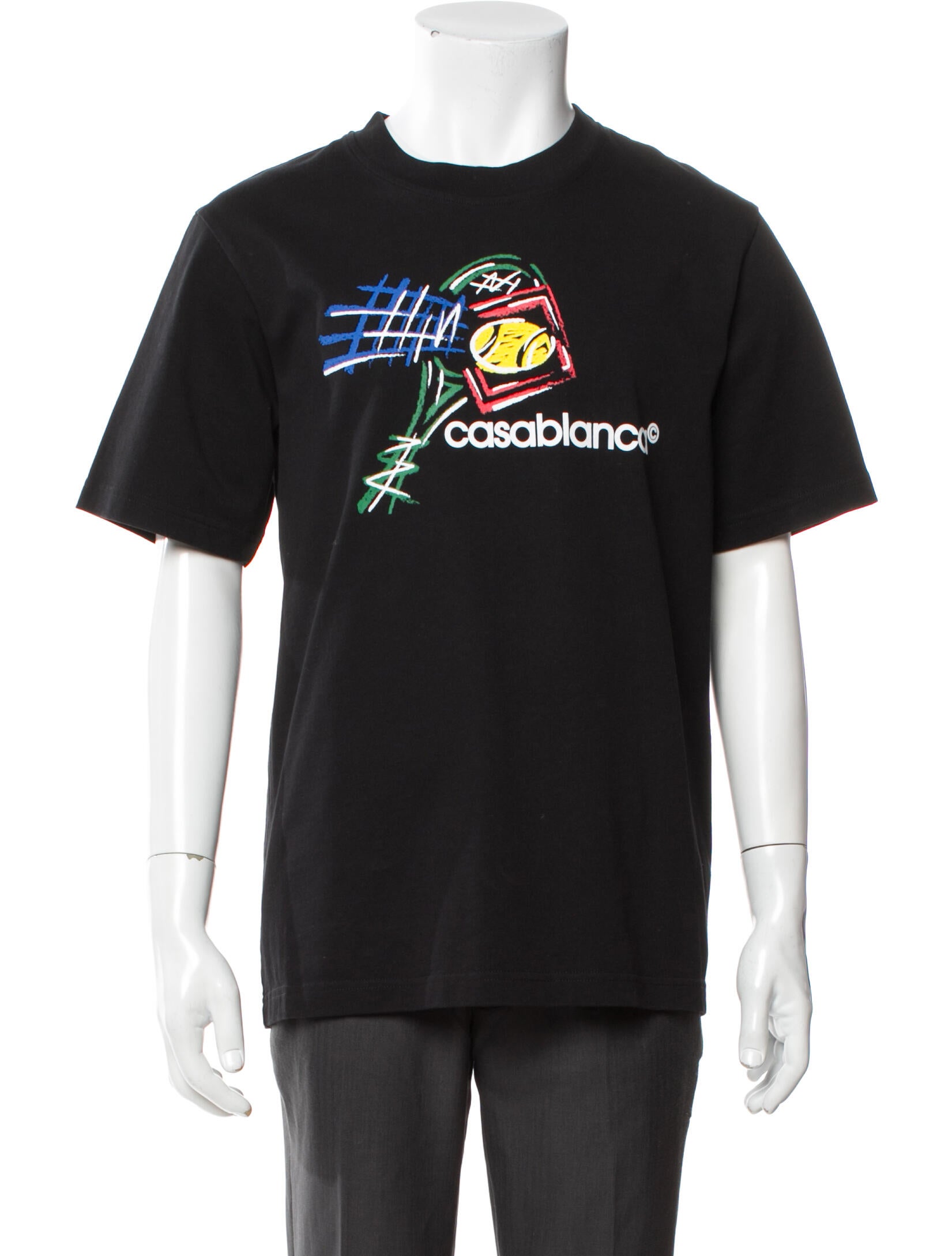 Casablanca Graphic Print Crew Neck T-Shirt