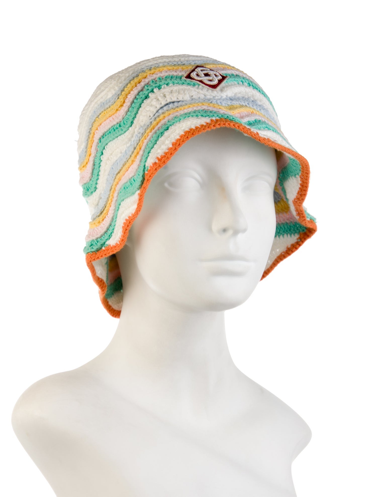 Casablanca Wavy Crochet Knit Hat