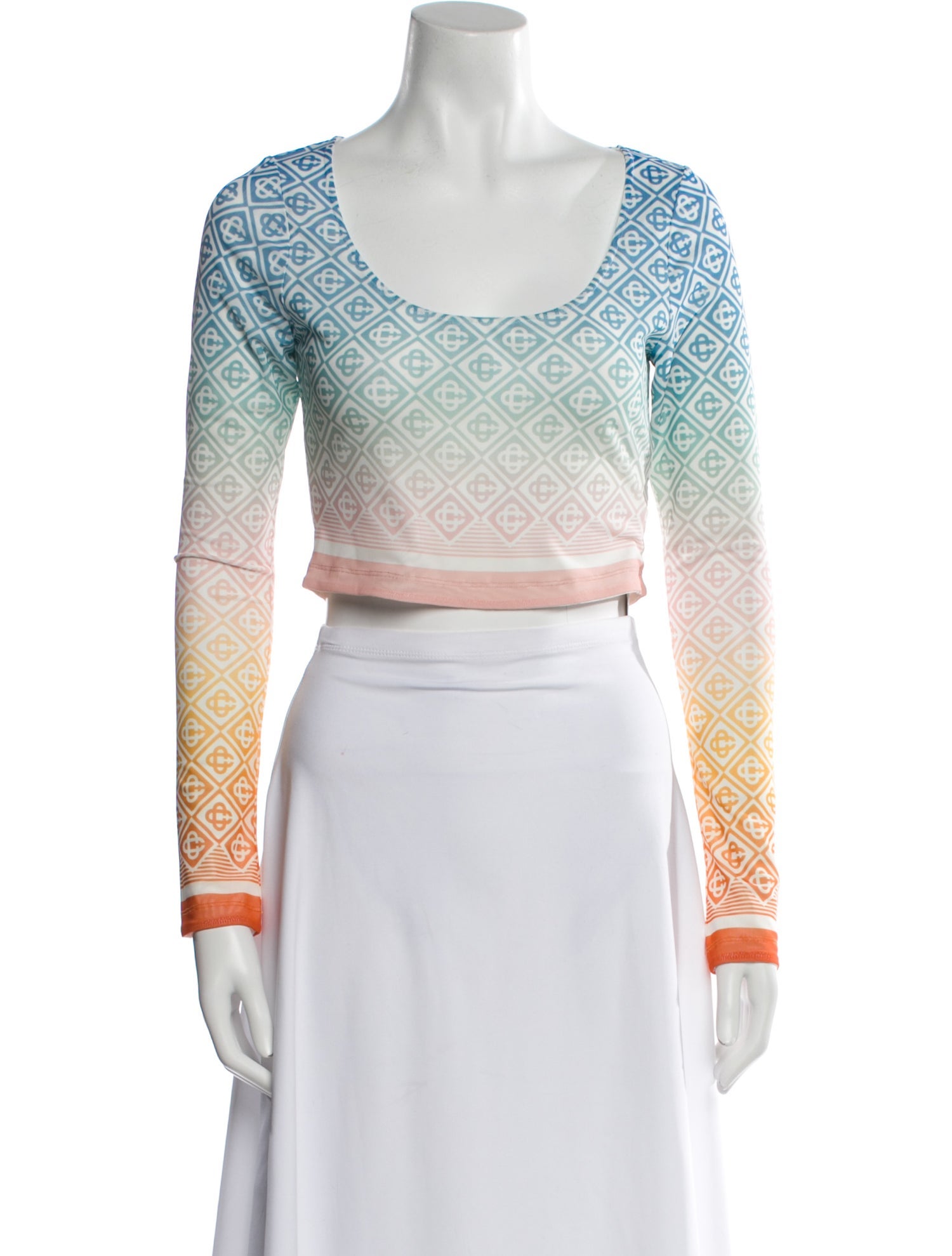 Casablanca 2024 Gradient Crop Top