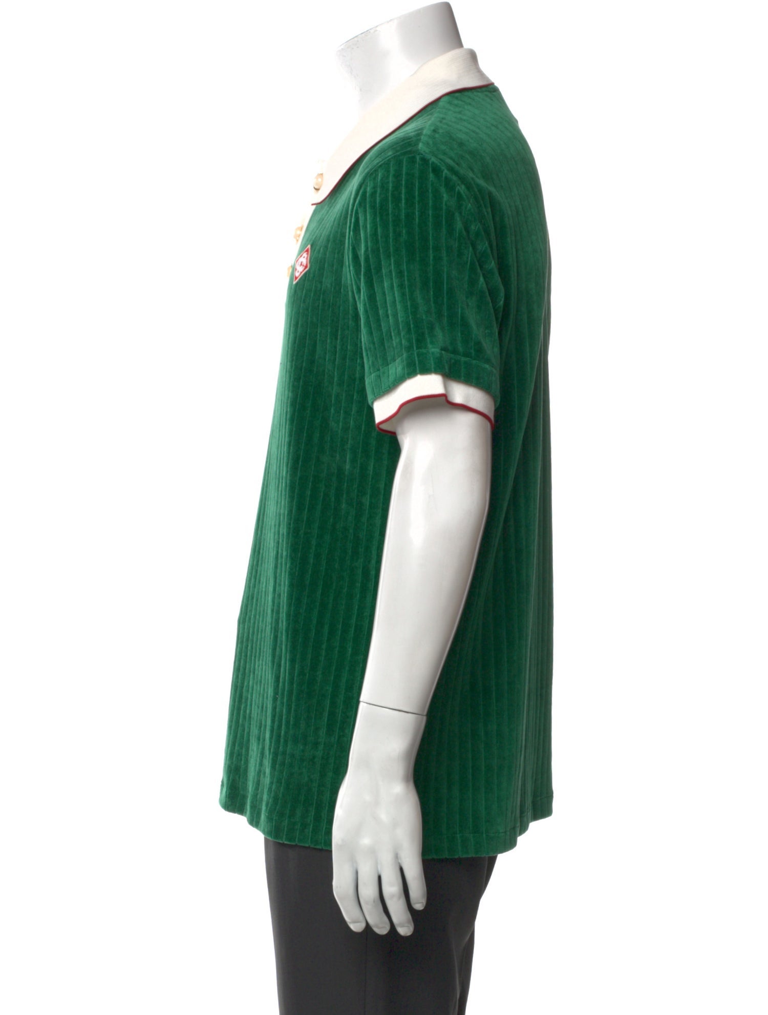 Casablanca 2024 Faux Pearl Accents Polo Shirt