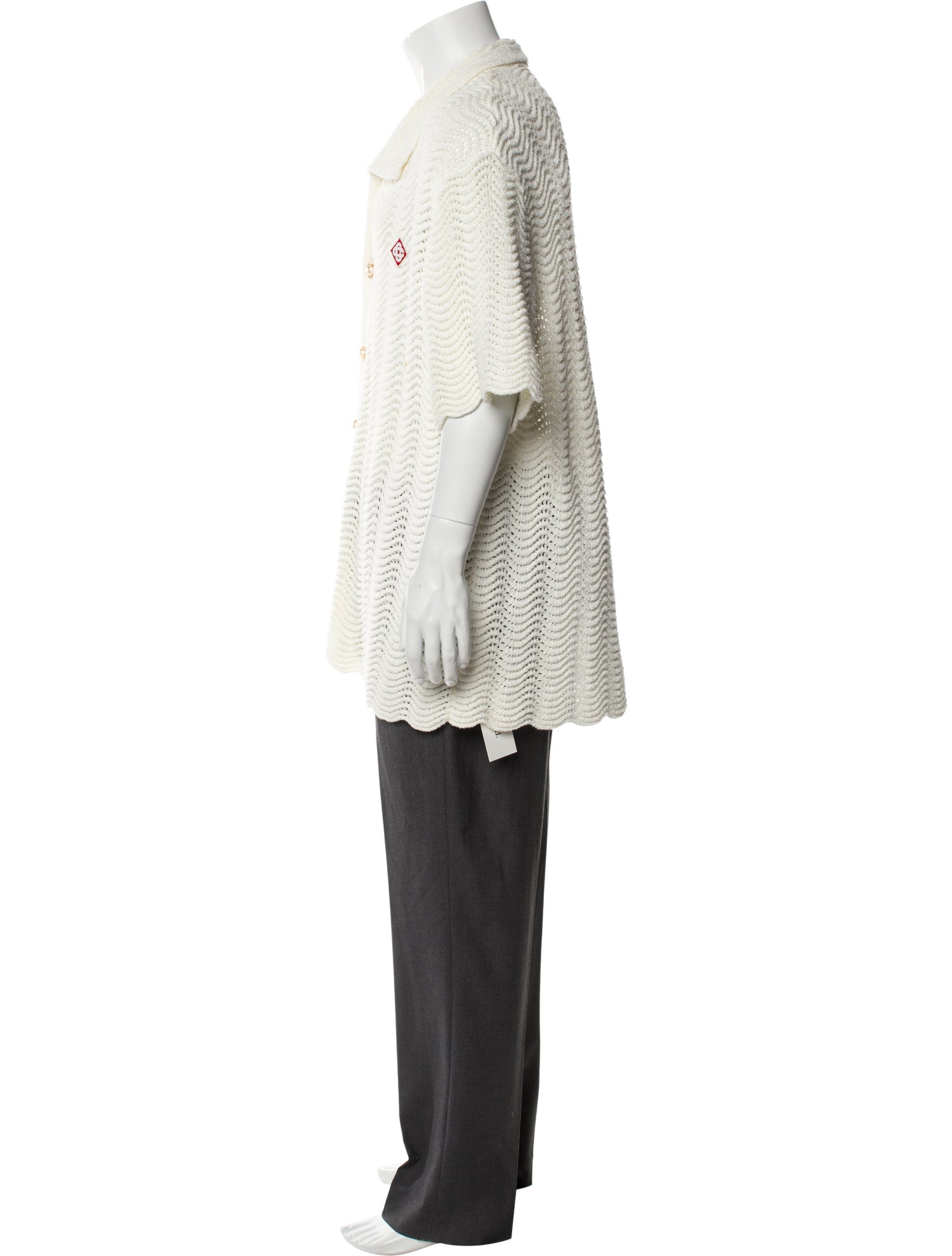 Casablanca 2023 Wavy Gradient Crochet Shirt