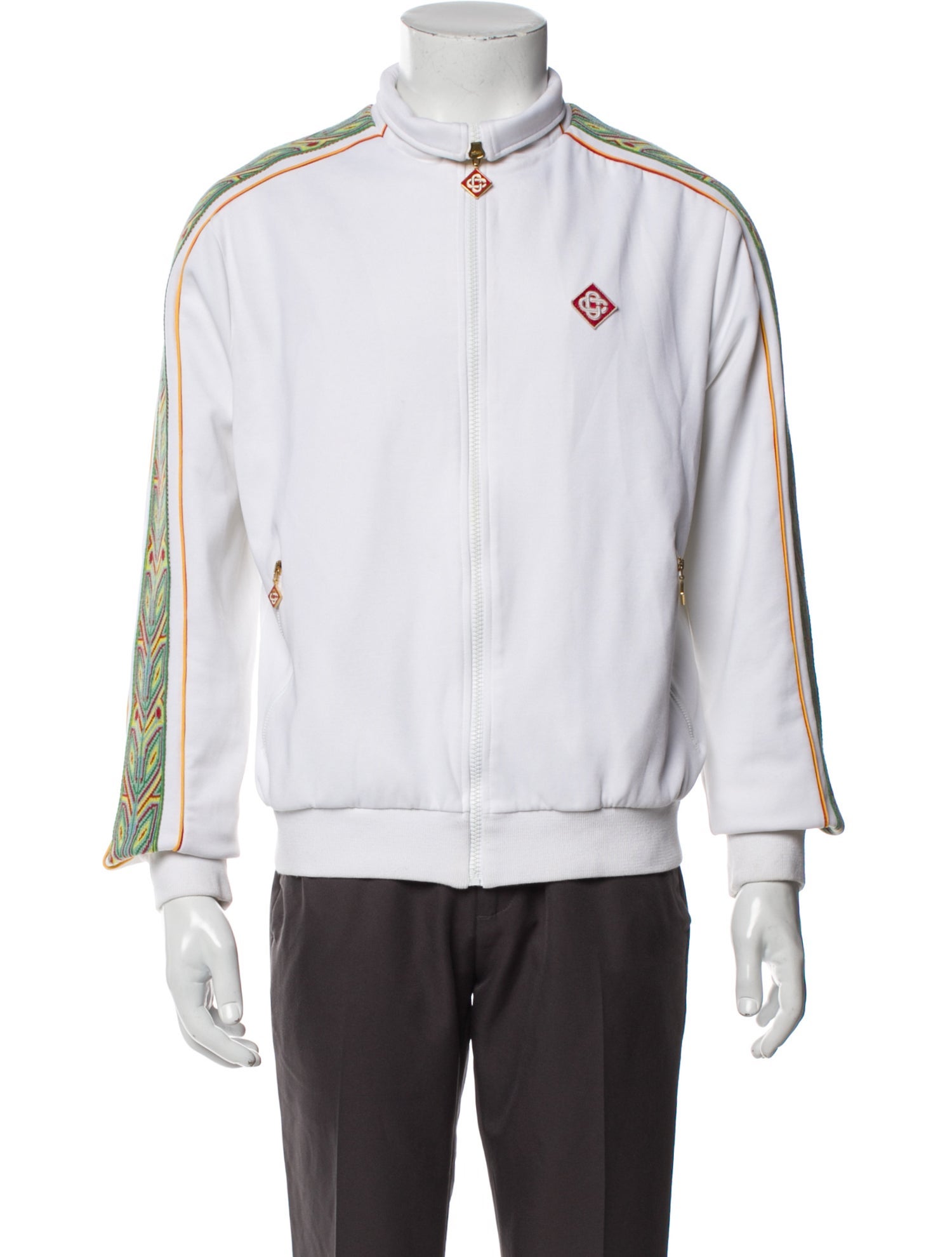 Casablanca Track Striped Windbreaker