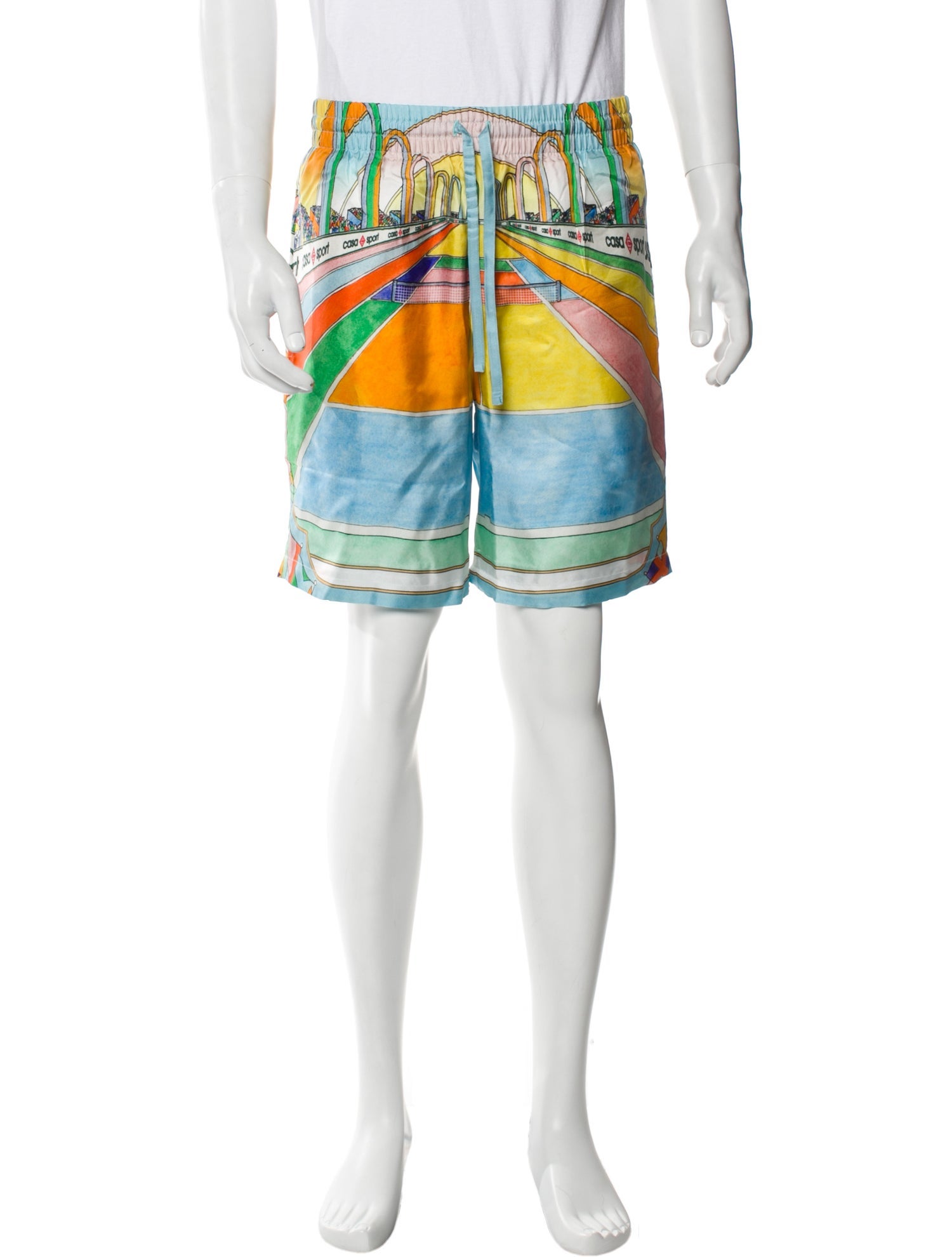 Casablanca Silk Jogger Shorts w/ Tags