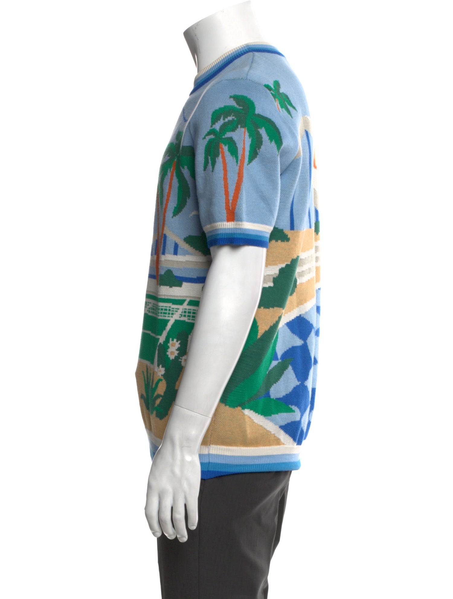 Casablanca Graphic Print Crew Neck Pullover