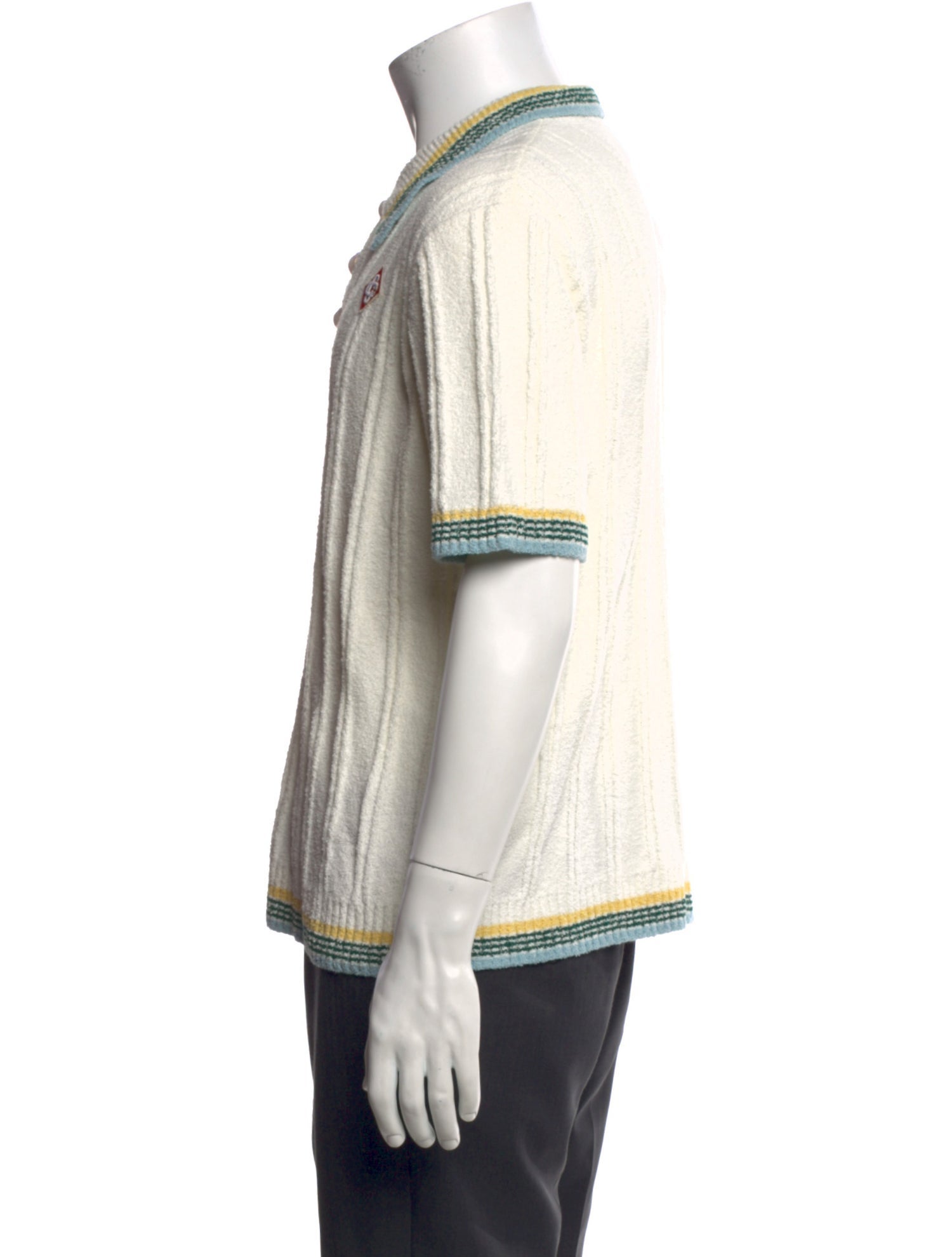 Casablanca 2024 Graphic Print Polo Sweater