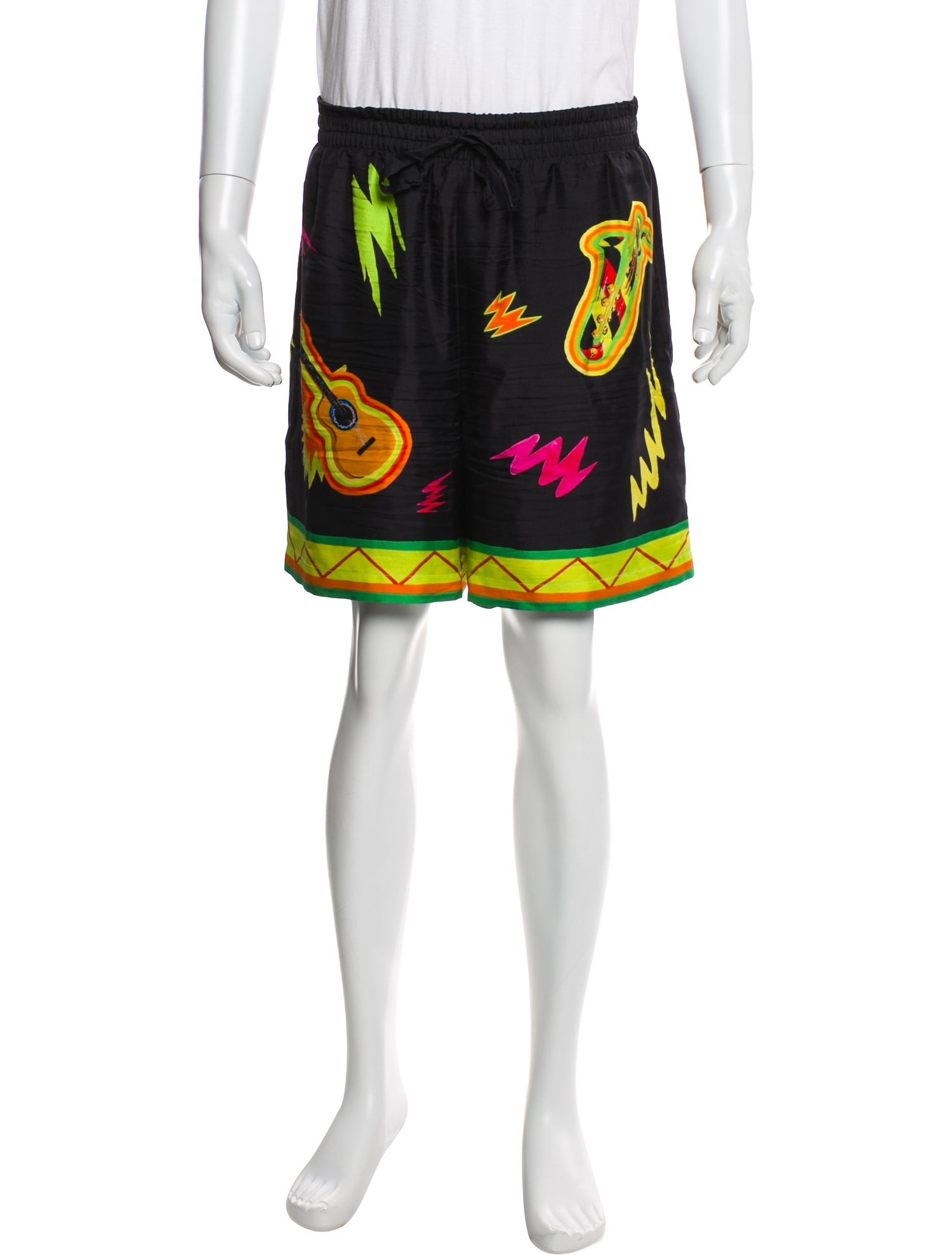 Casablanca Silk Jogger Shorts