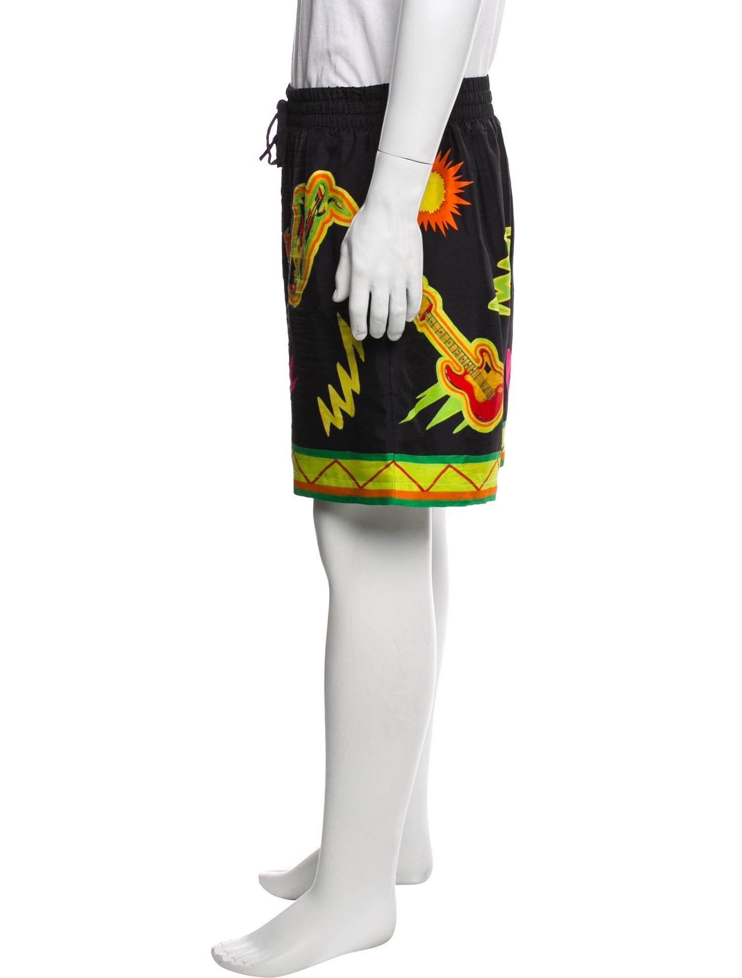 Casablanca Silk Jogger Shorts