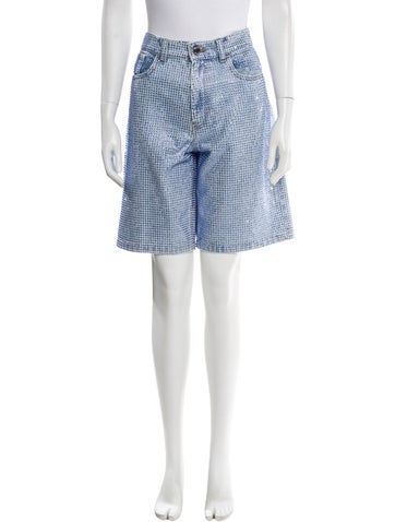 Pre-owned Casablanca 2025 Knee-length Shorts W/ Tags In Blue