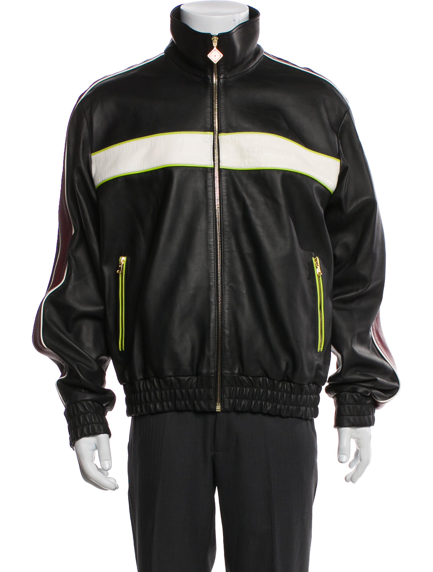 Casablanca 2026 Lamb Leather Windbreaker