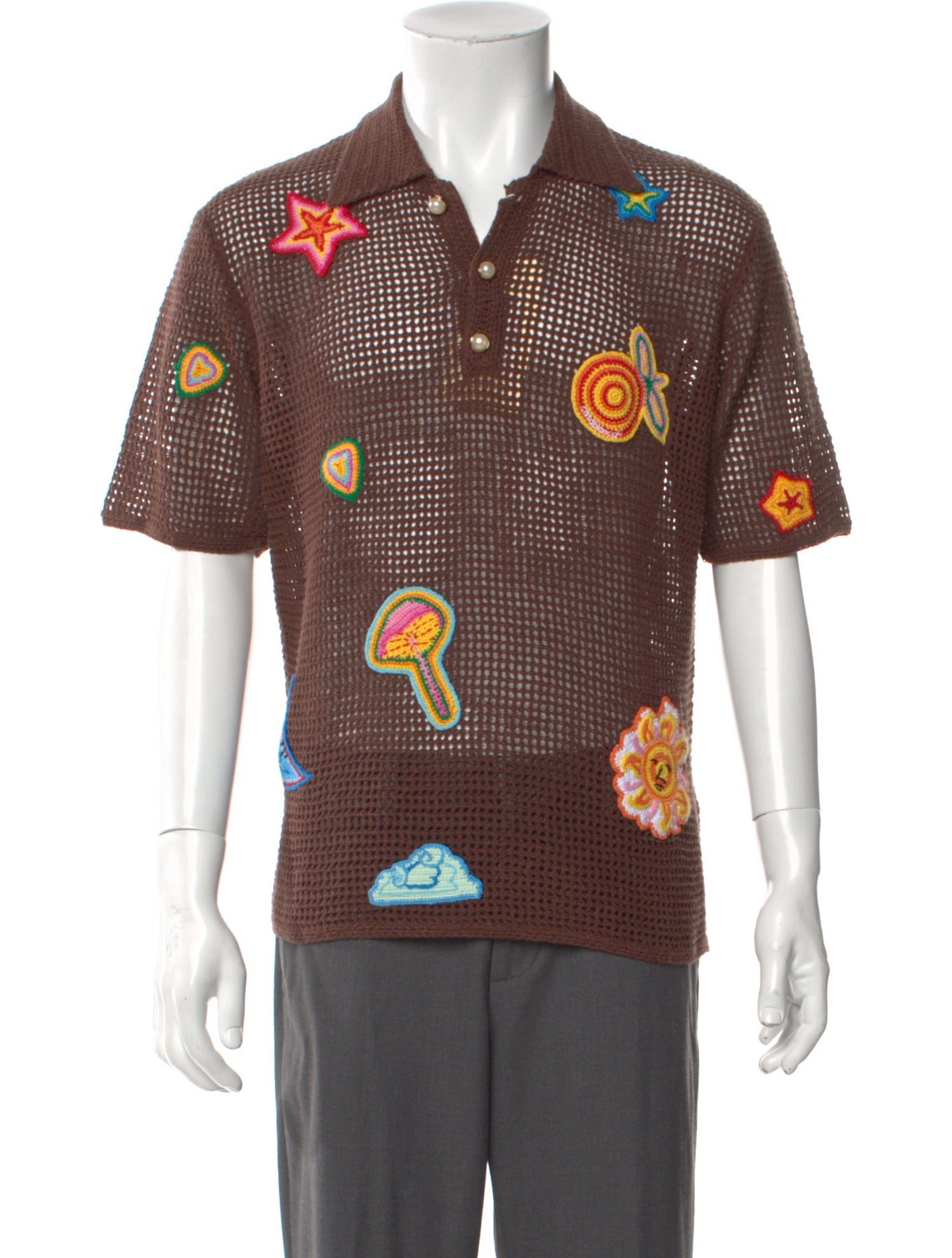 Casablanca 2025 Printed Polo Shirt w/ Tags