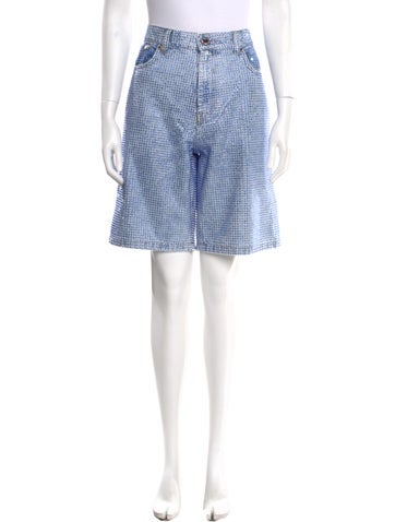 Pre-owned Casablanca 2025 Knee-length Shorts W/ Tags In Blue
