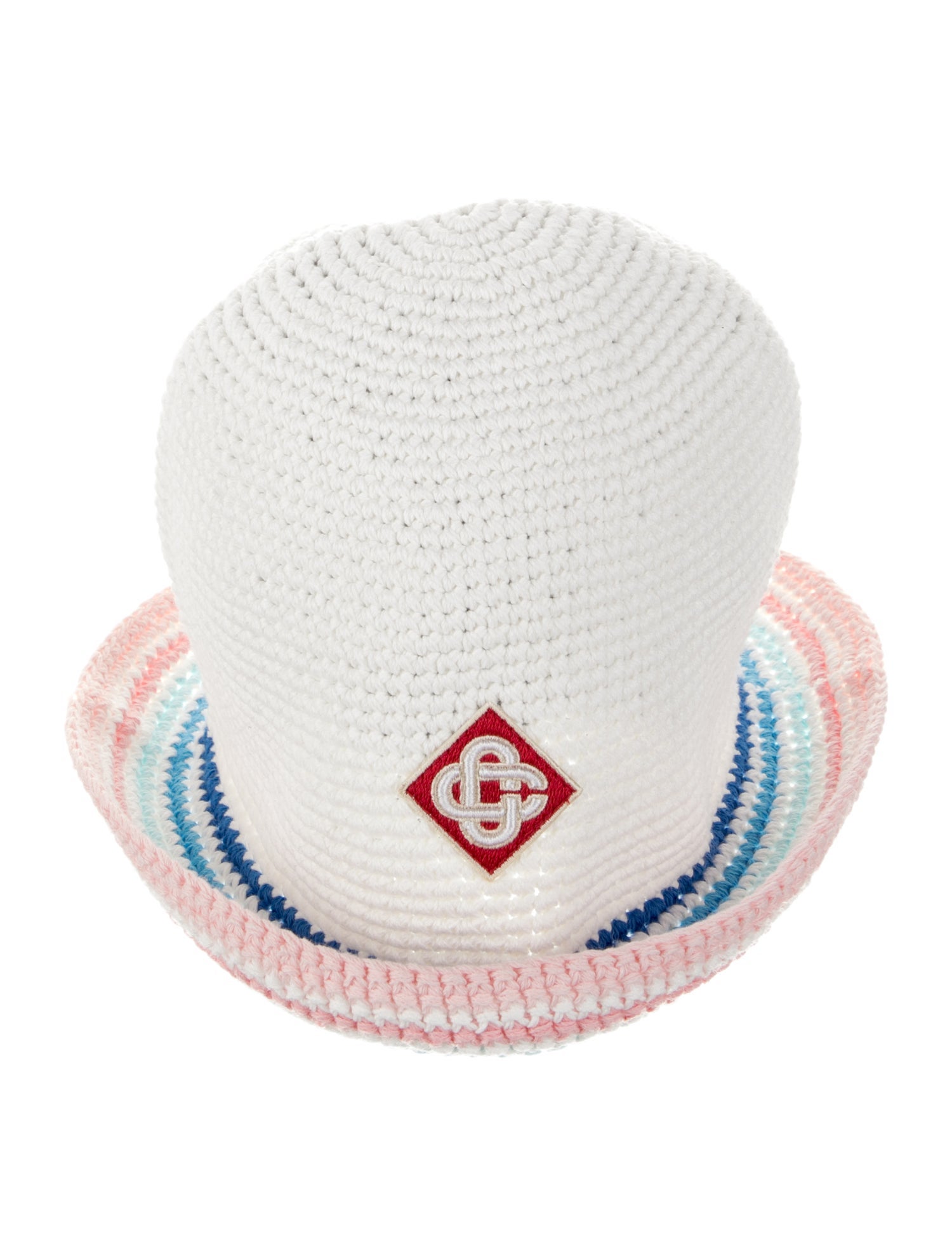 Casablanca Striped Crochet Hat w/Tags