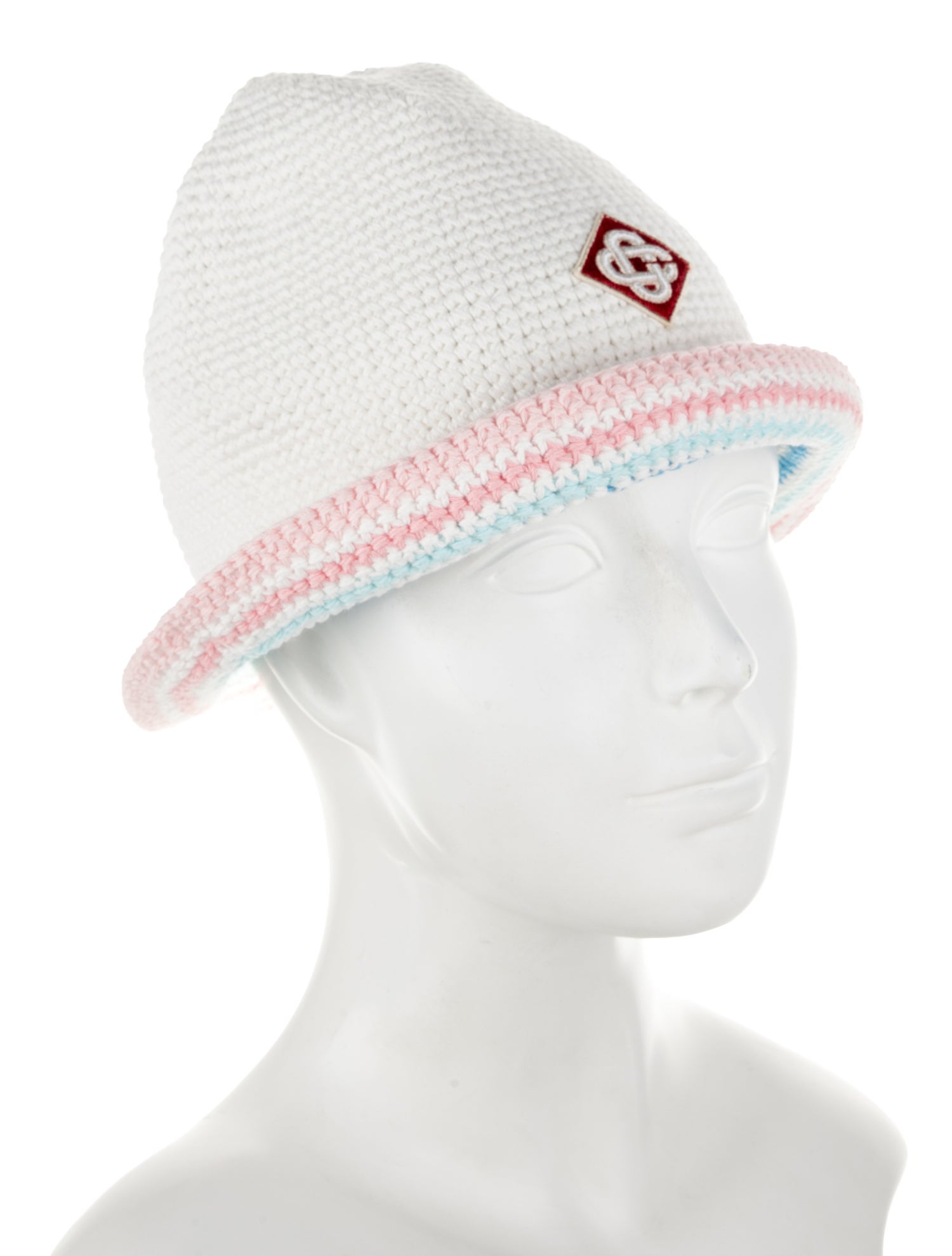Casablanca Striped Crochet Hat w/Tags