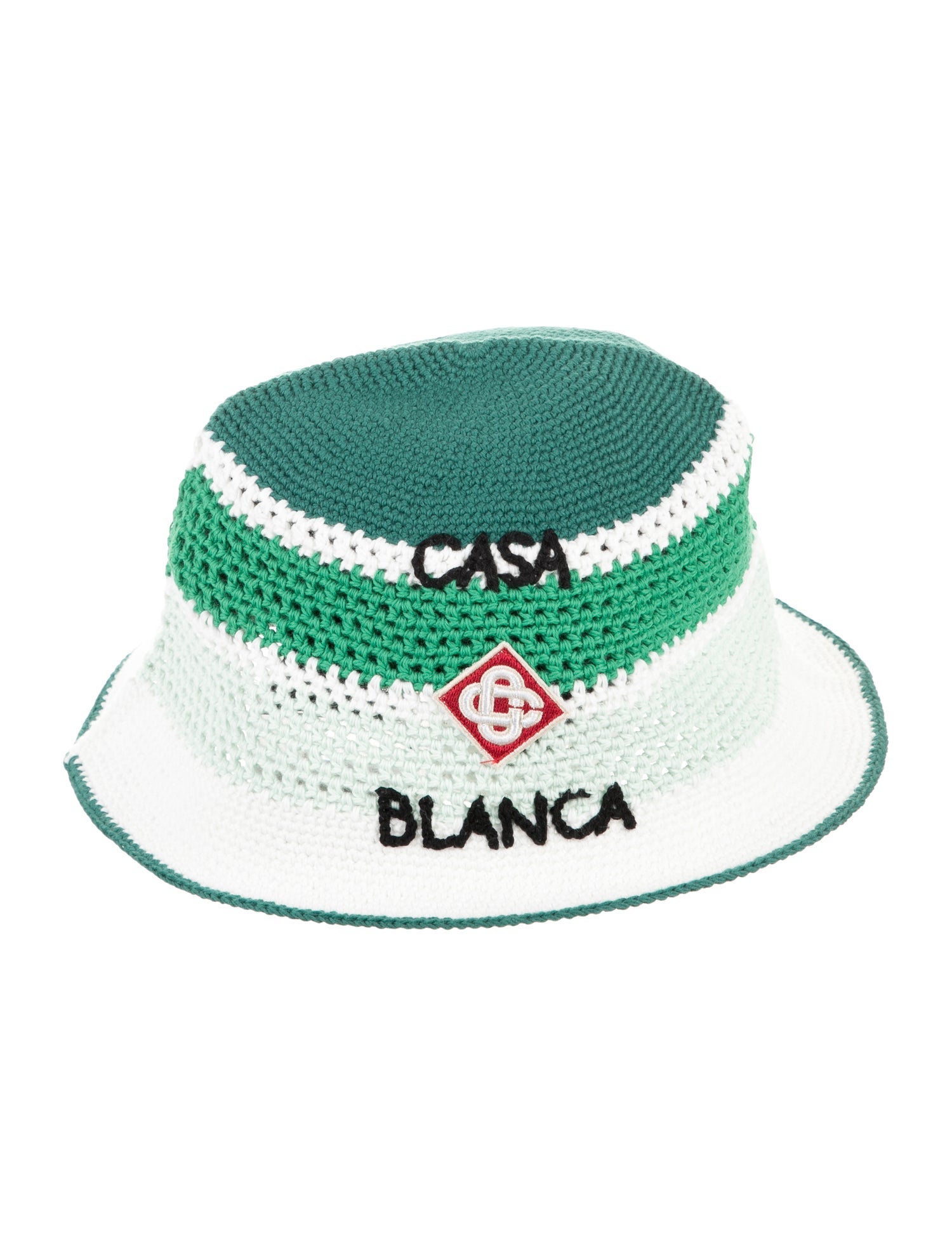 Casablanca Striped Crochet Hat w/Tags
