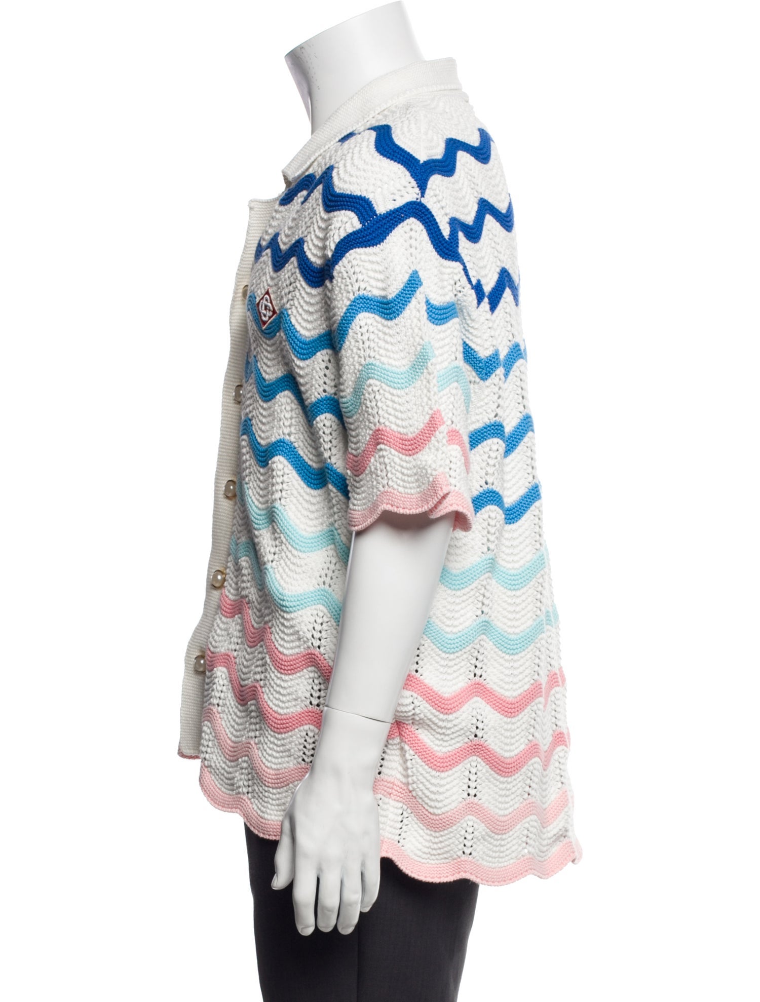 Casablanca 2025 Printed Polo Sweater w/ Tags