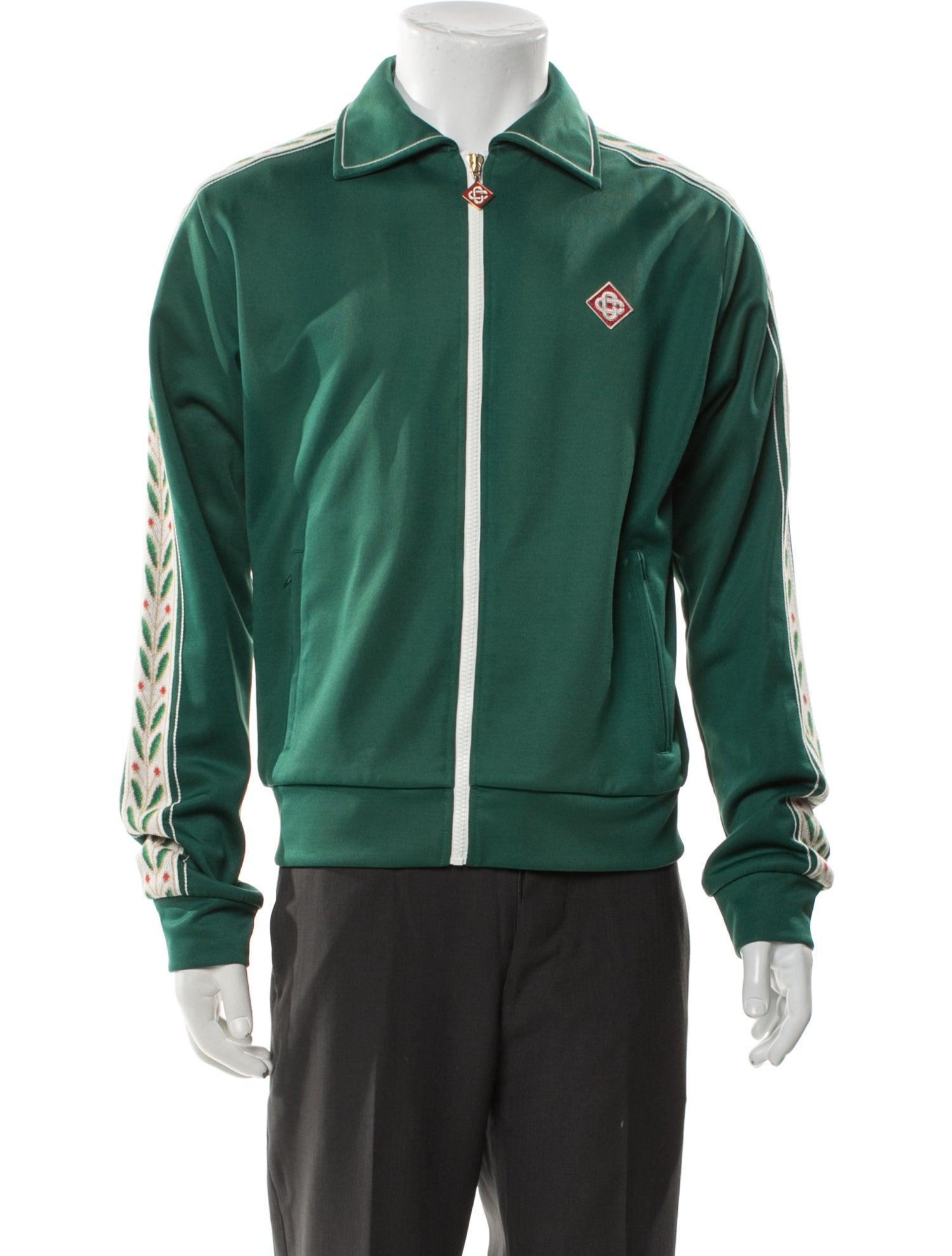 Casablanca Laurel Graphic Print Bomber Jacket