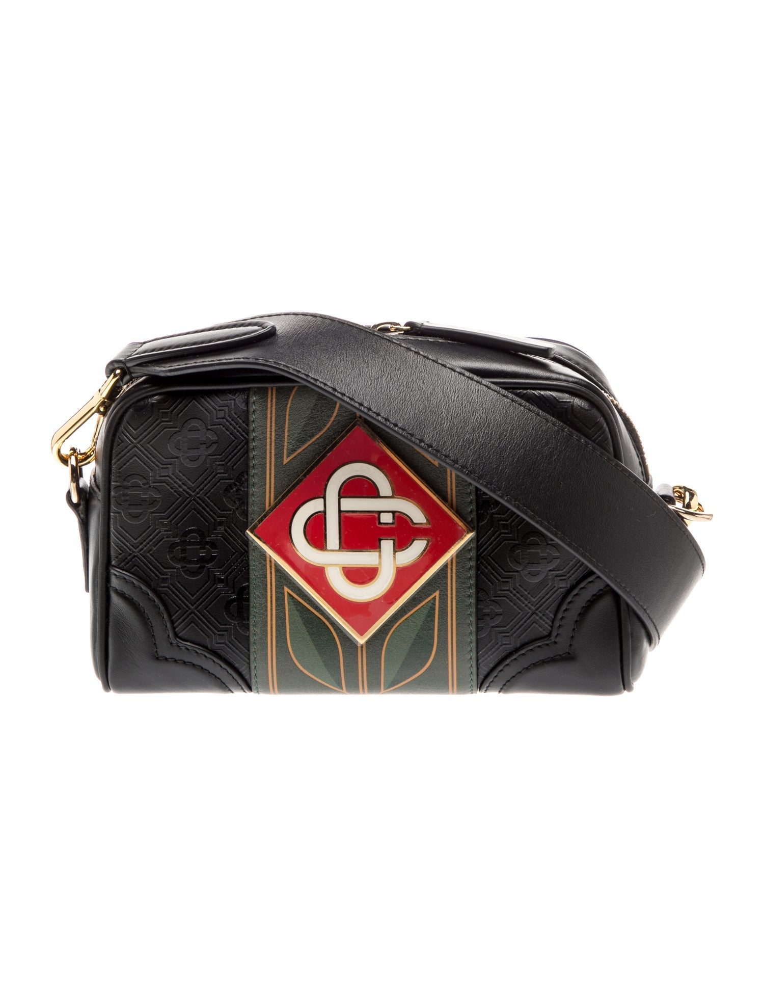 Casablanca Leather Messenger Bag