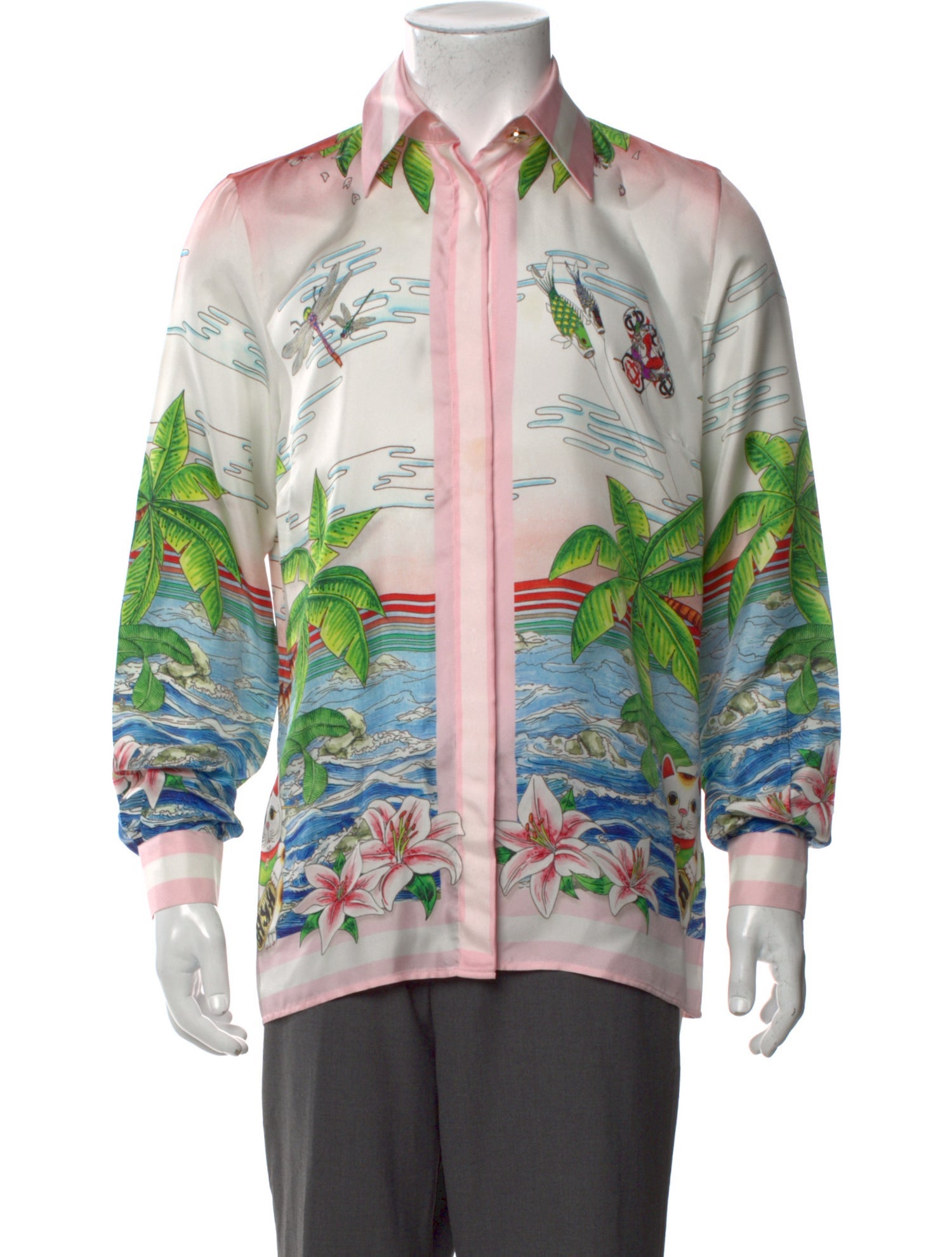 Casablanca Silk Printed Shirt