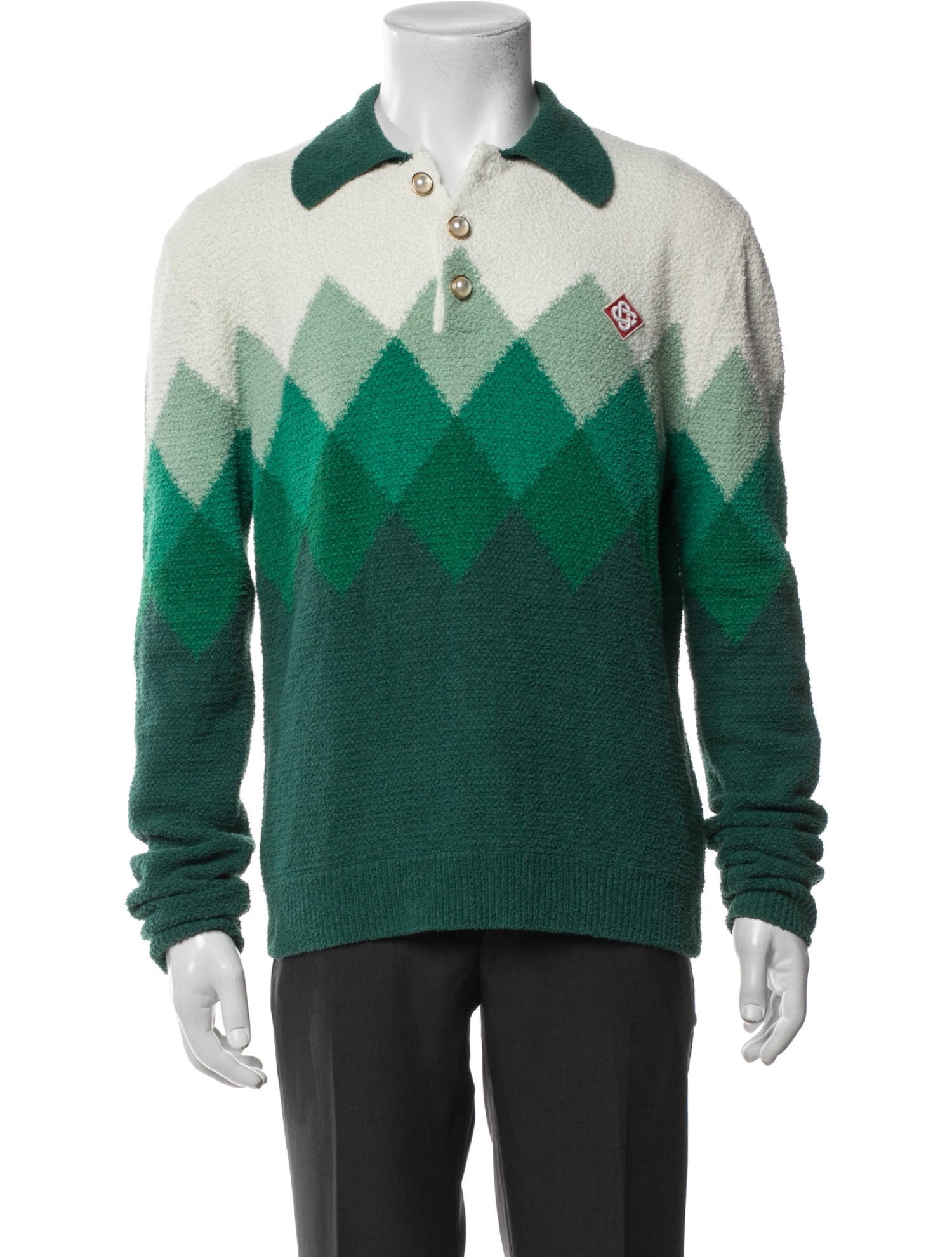 Casablanca 2021 Printed Polo Sweater