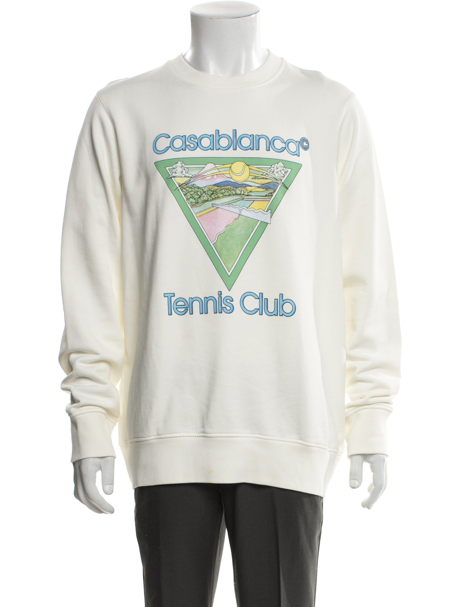 Casablanca Graphic Print Crew Neck Pullover