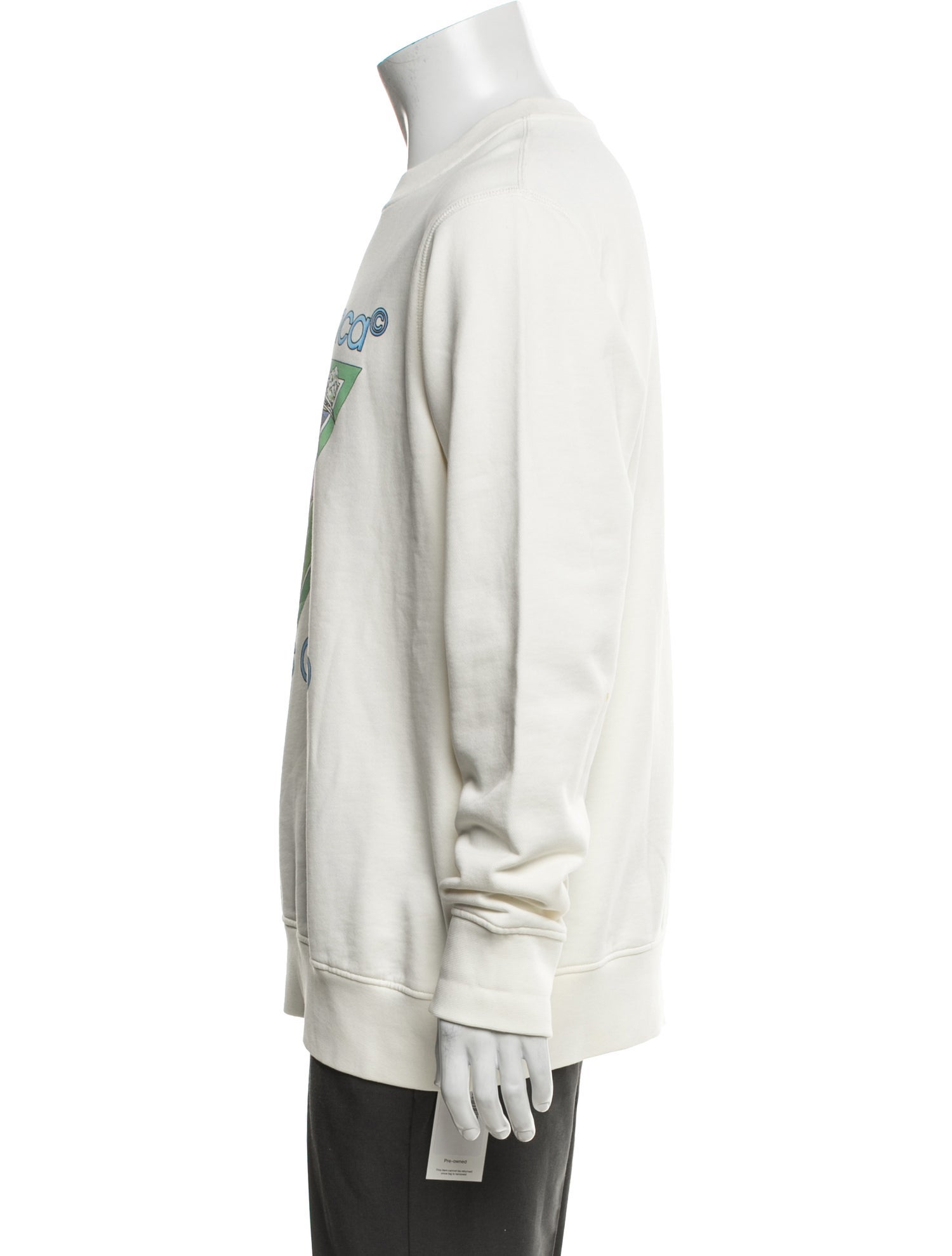 Casablanca Graphic Print Crew Neck Pullover