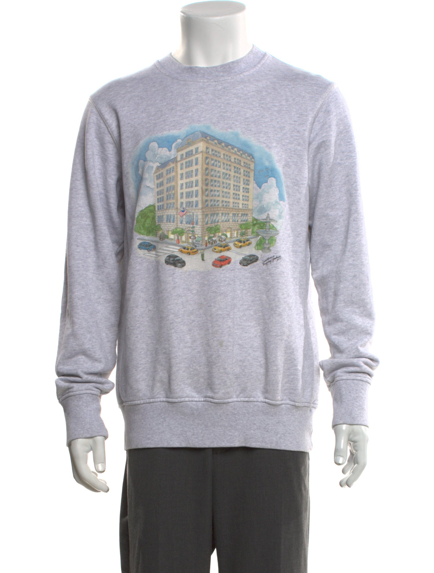 Casablanca 2022 Grey Marl Fifth Avenue Pullover