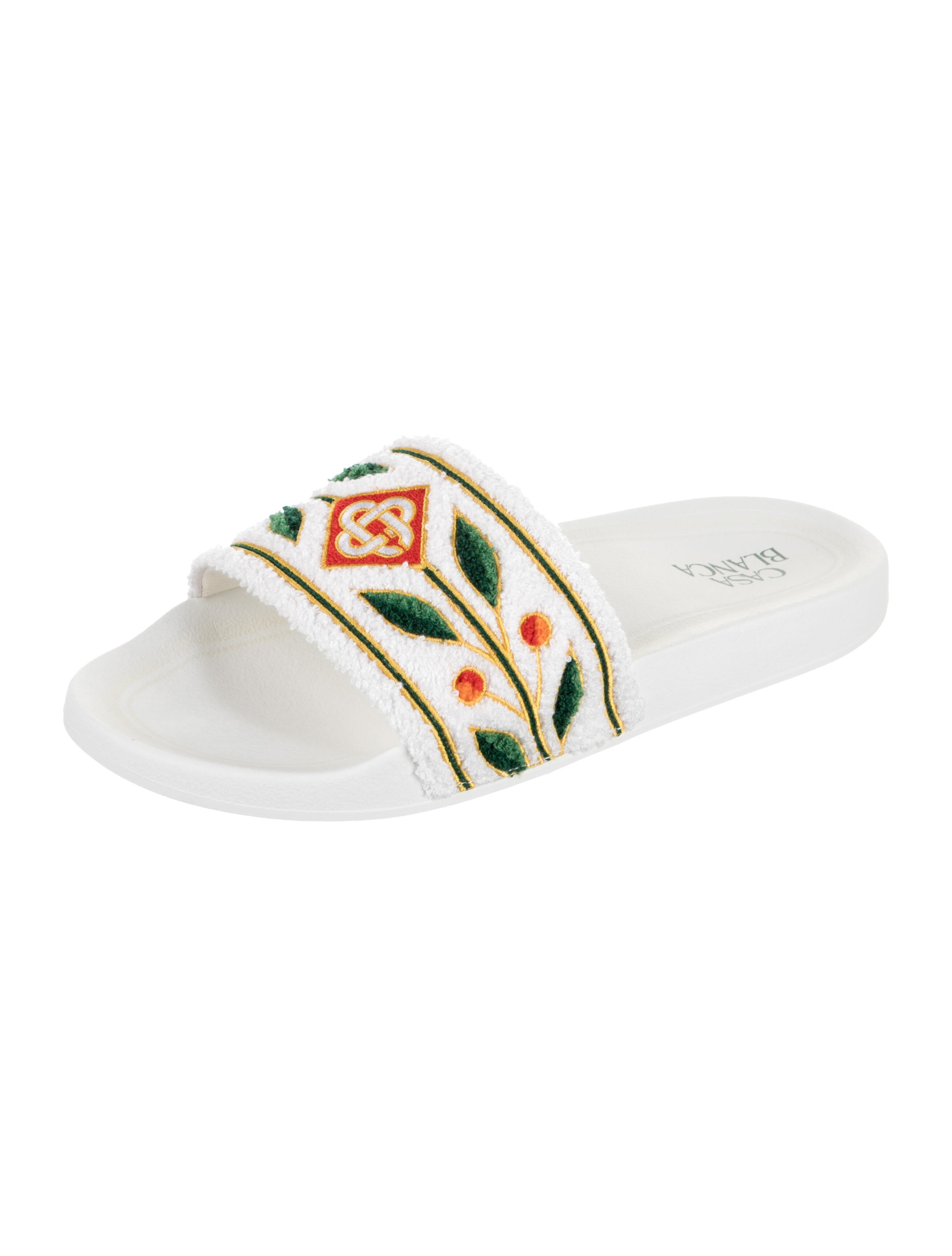 Casablanca Terry Cloth Printed Slides w/ Tags