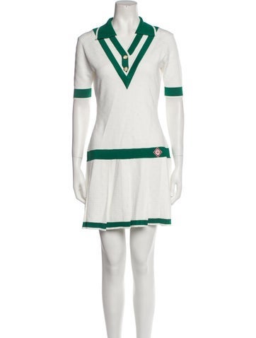 Pre-owned Casablanca 2024 Mini Dress In White
