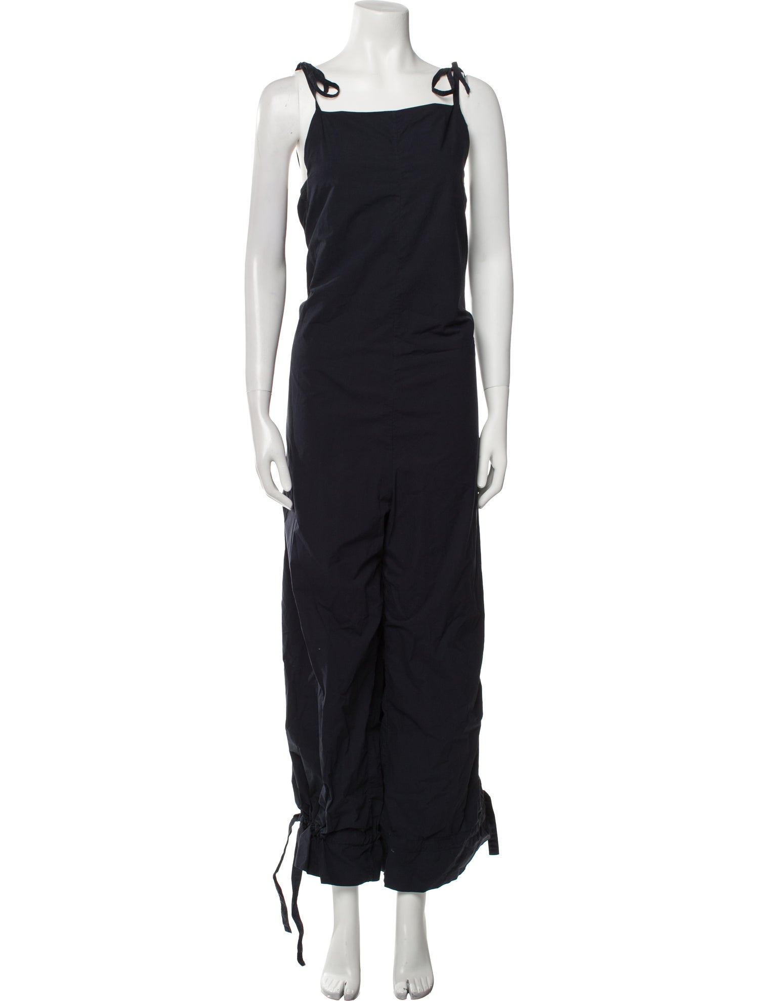 Casey Casey Linen Square Neckline Jumpsuit
