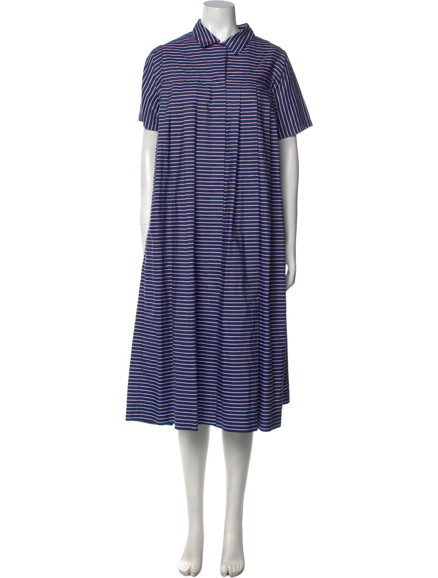 Casey Casey Striped Midi Length Dress