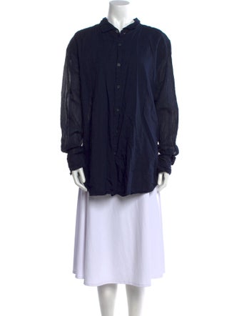 Casey Casey Long Sleeve Button-Up Top