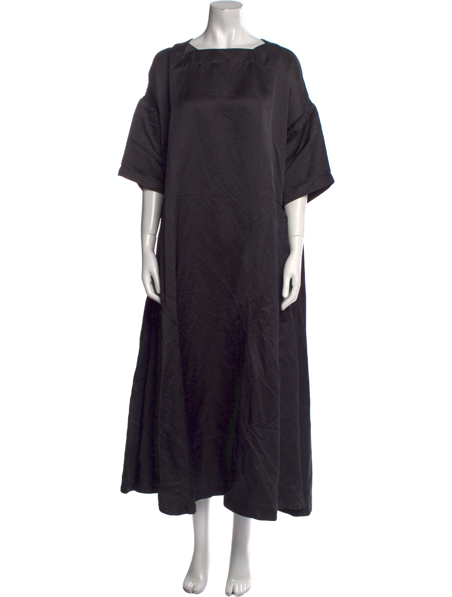 Casey Casey Bateau Neckline Long Dress