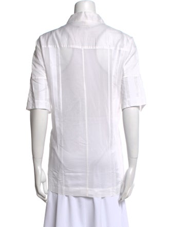 Casey Casey Short Sleeve Button-Up Top