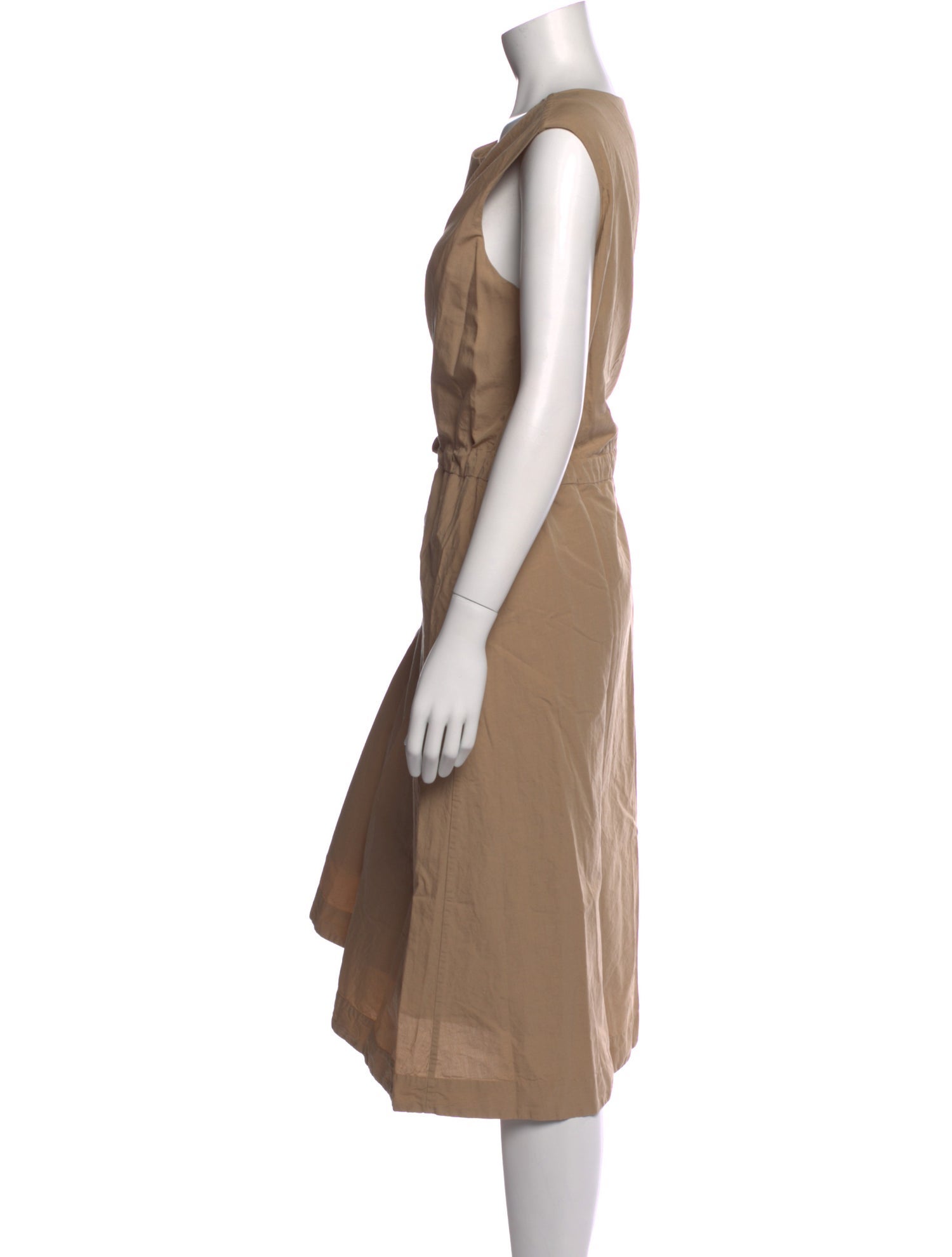 Casey Casey Bateau Neckline Midi Length Dress