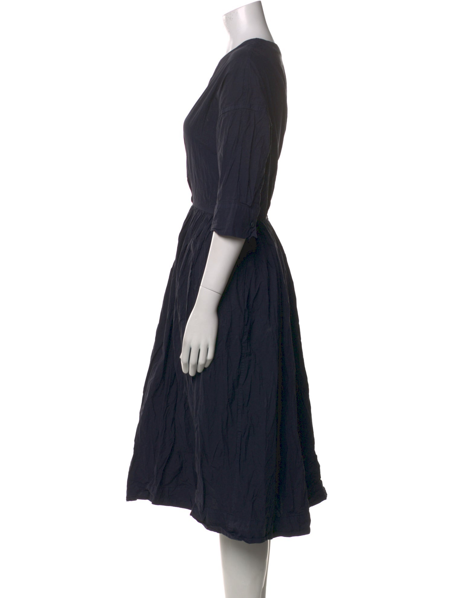 Casey Casey V-Neck Midi Length Dress