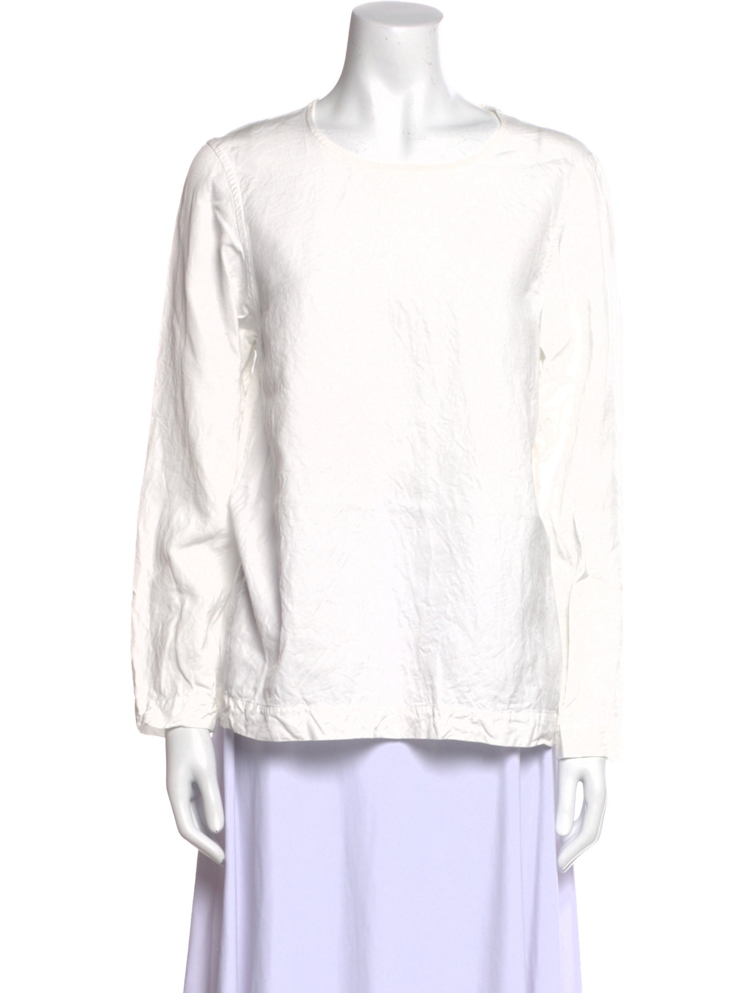 Casey Casey Bateau Neckline Long Sleeve Blouse