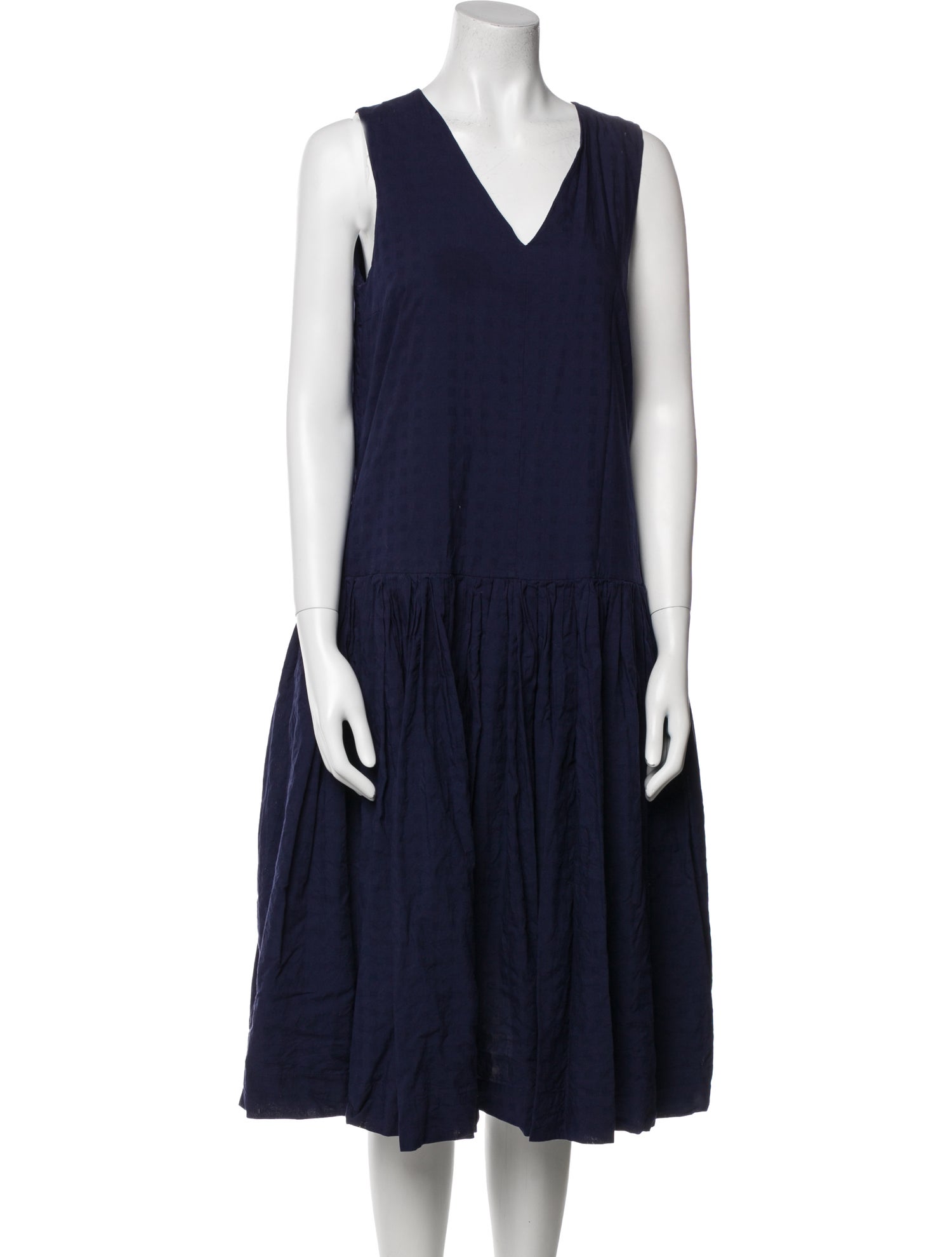 Casey Casey V-Neck Midi Length Dress