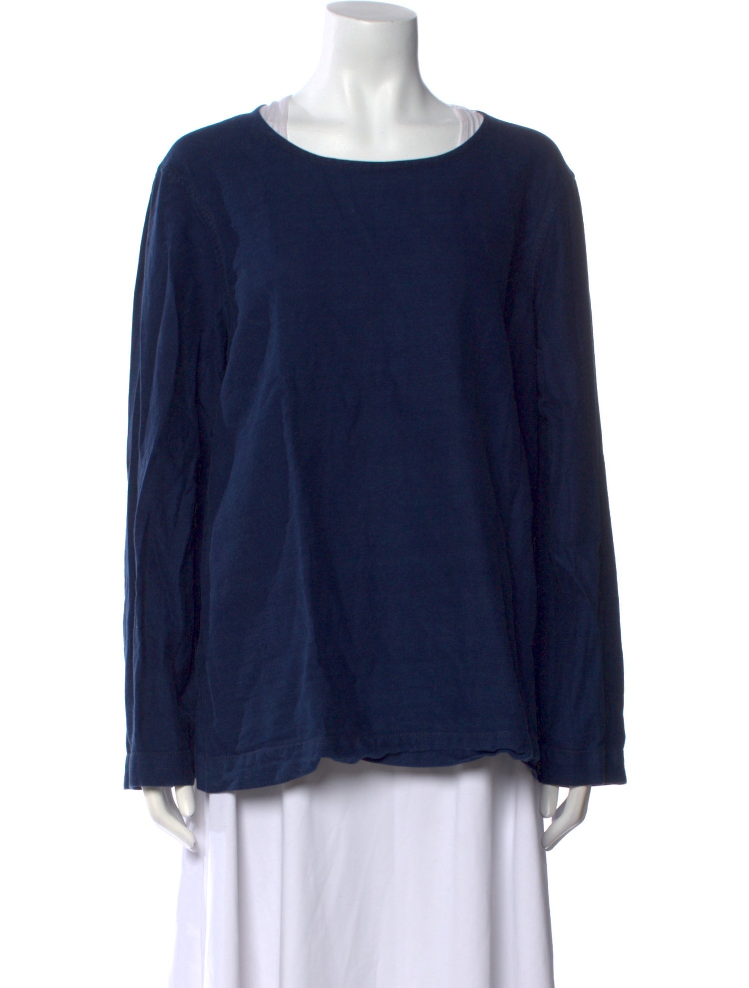 Casey Casey Bateau Neckline Long Sleeve Blouse