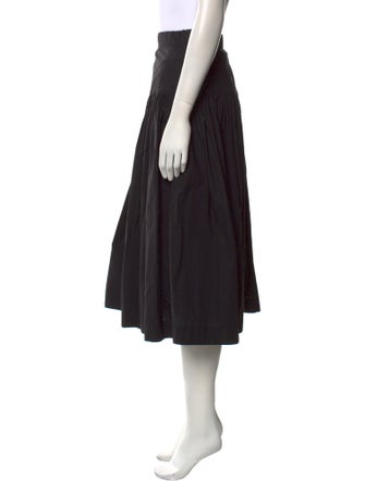 Casey Casey Pleated Accents Midi Length Skirt