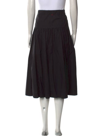 Casey Casey Pleated Accents Midi Length Skirt