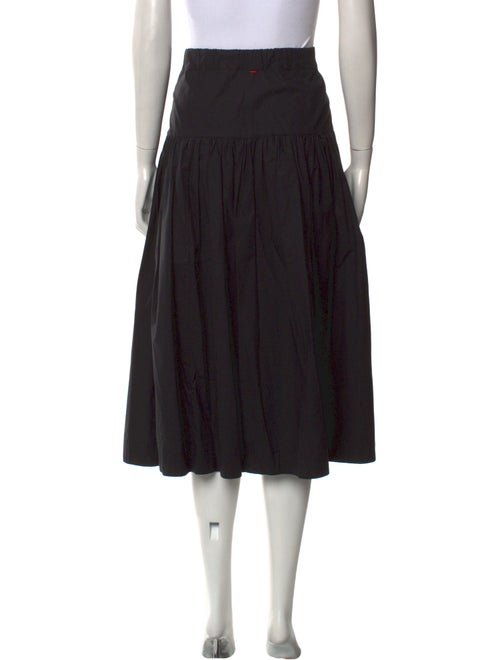 Casey Casey Pleated Accents Midi Length Skirt