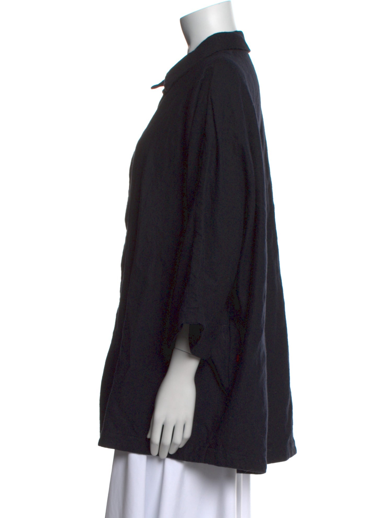 Casey Casey Wool Long Sleeve Button-Up Top