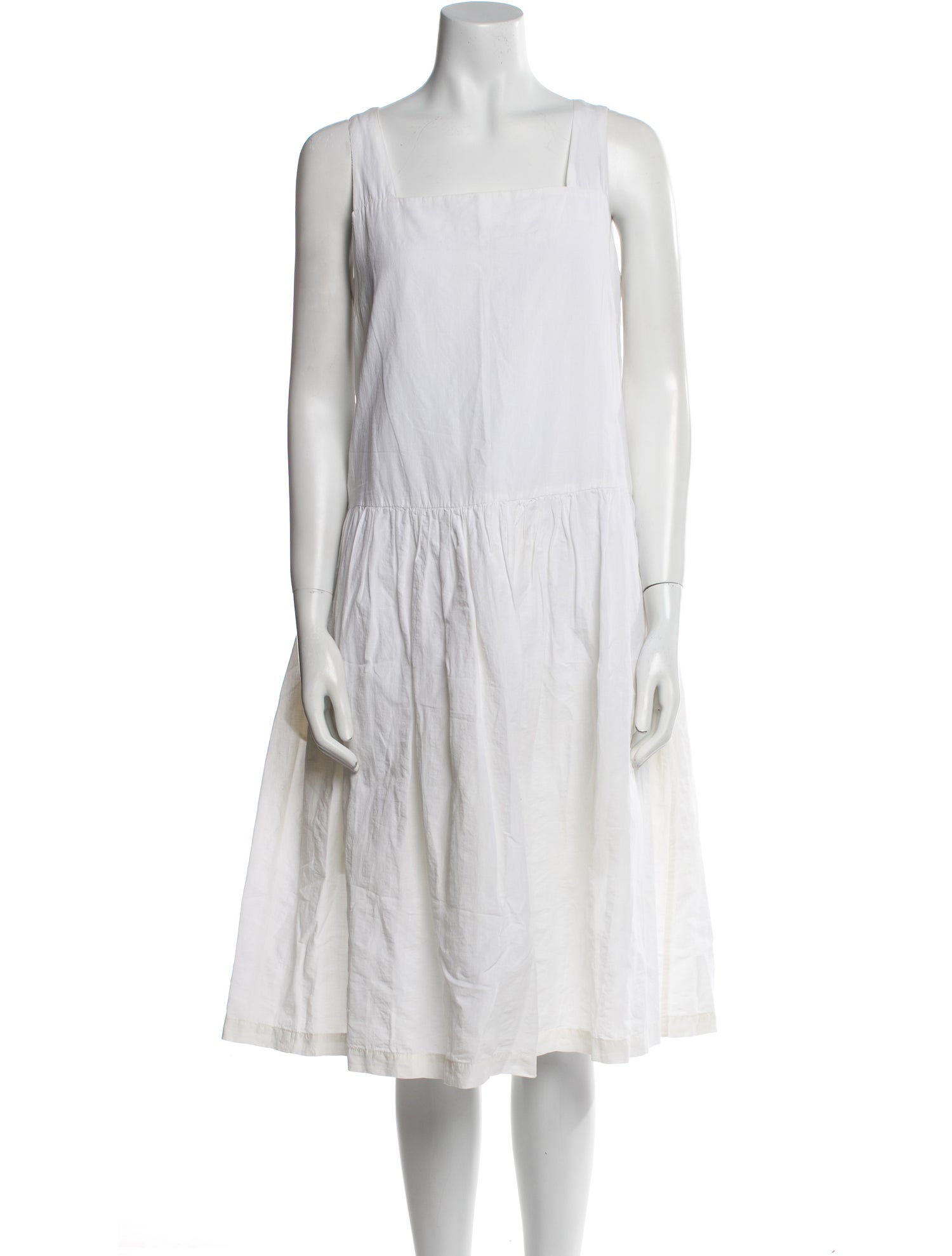 Casey Casey Square Neckline Midi Length Dress