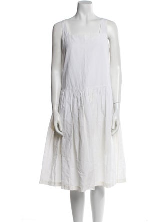 Casey Casey Square Neckline Midi Length Dress